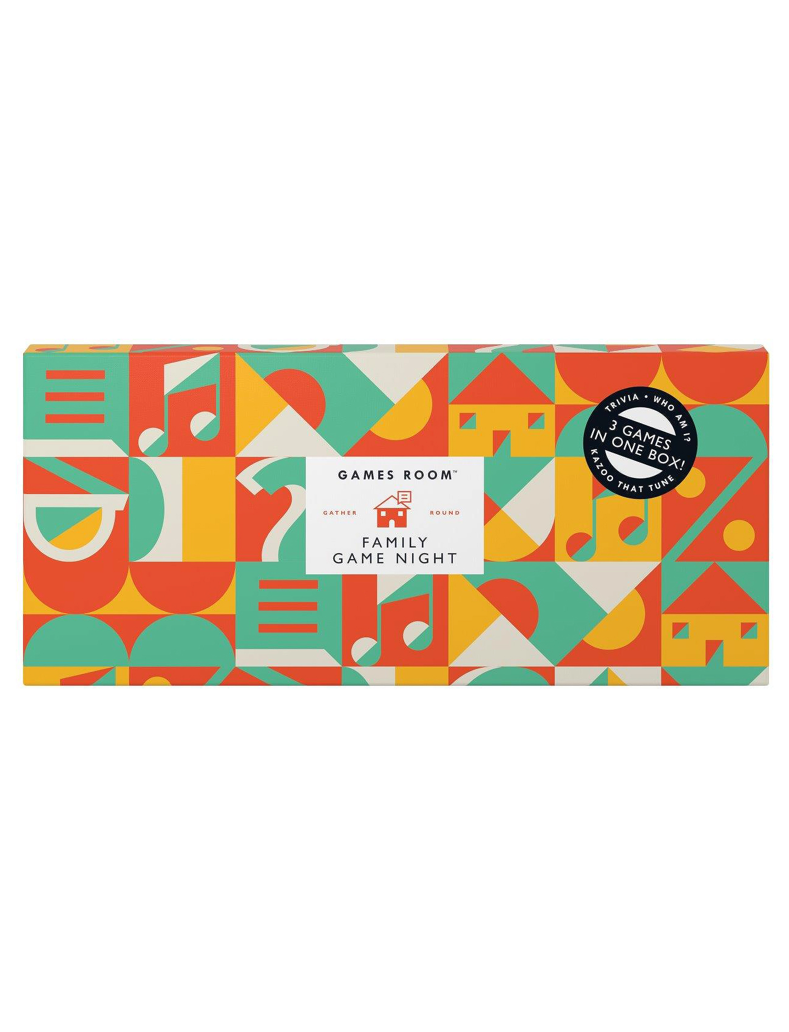 Games Room Spilboks Til Familien 3-I-1, One Size, Puzzles & Games, Orange - Homeware