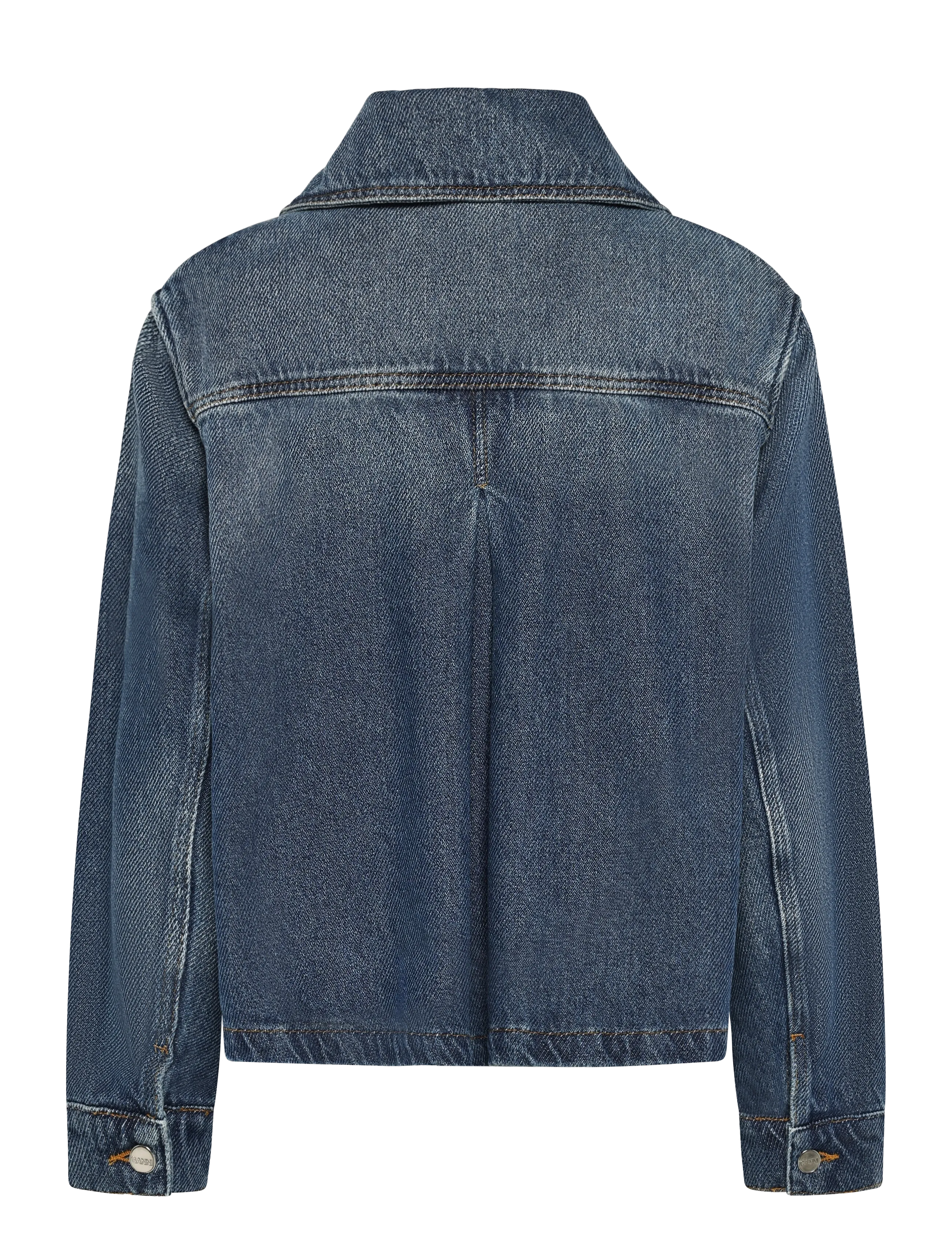Ganni - Heavy Denim Jacket - frühlingsjacken - blue - 1