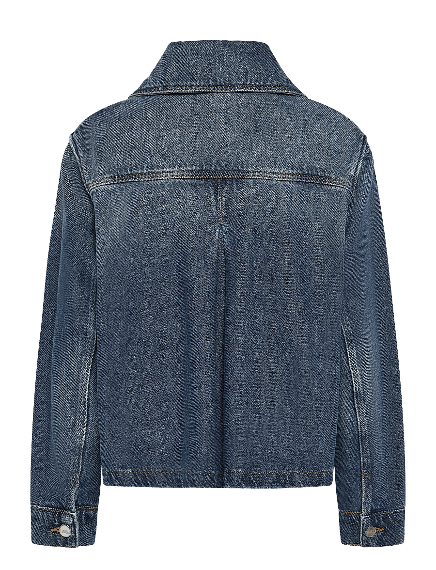 Ganni - Heavy Denim Jacket - frühlingsjacken - blue - 1