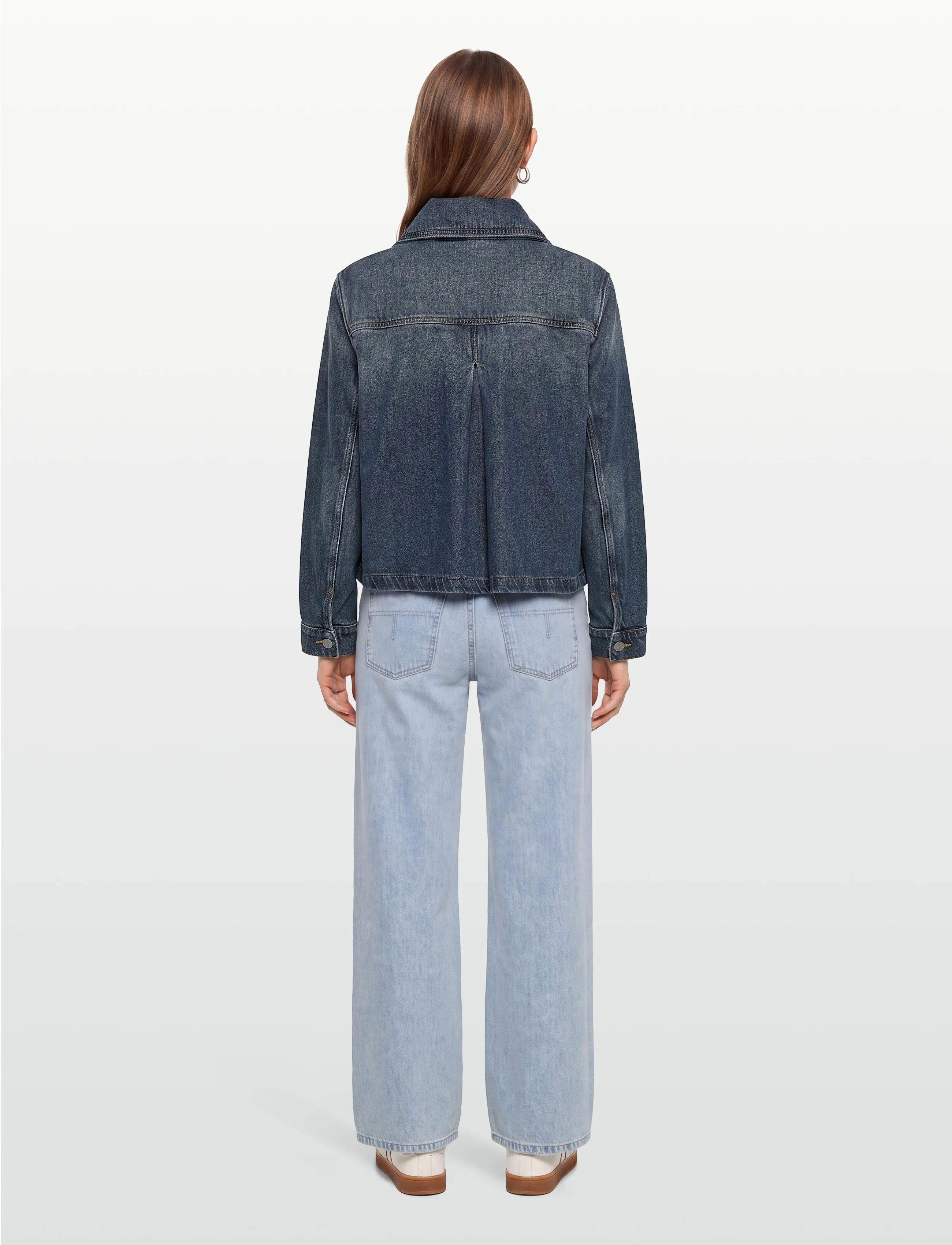 Ganni - Heavy Denim Jacket - vårjackor - blue - 4