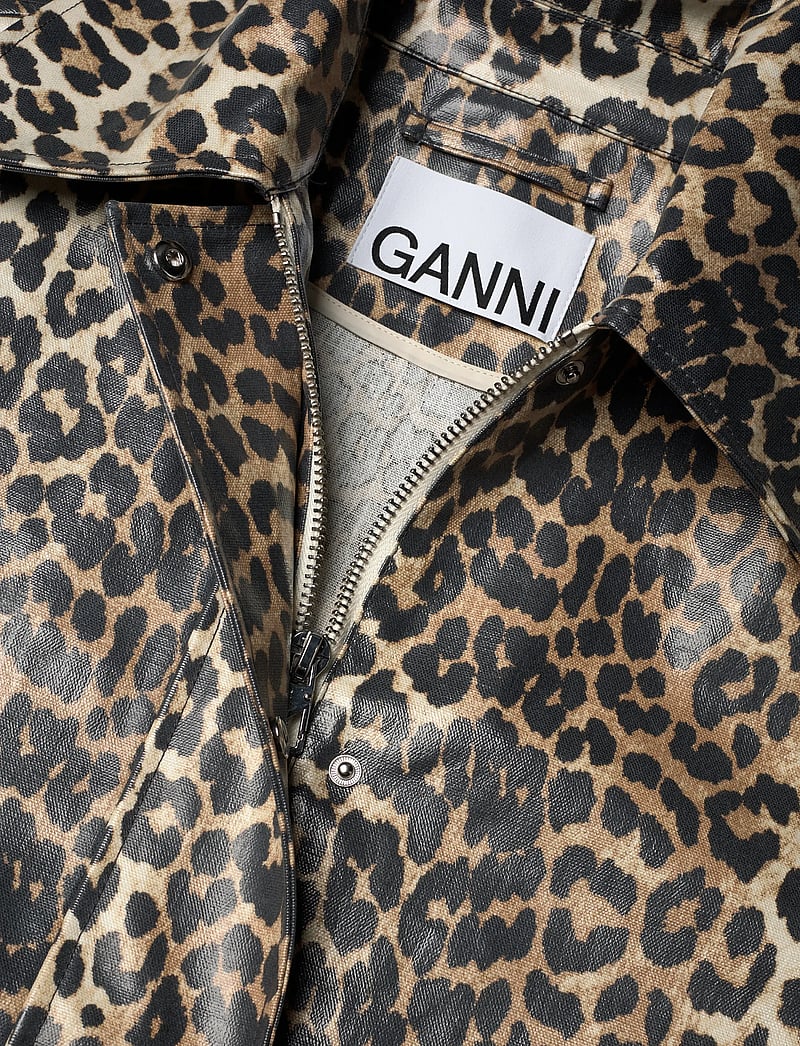 Ganni - Ripstop Quilt Coat - lette frakker - black - 2