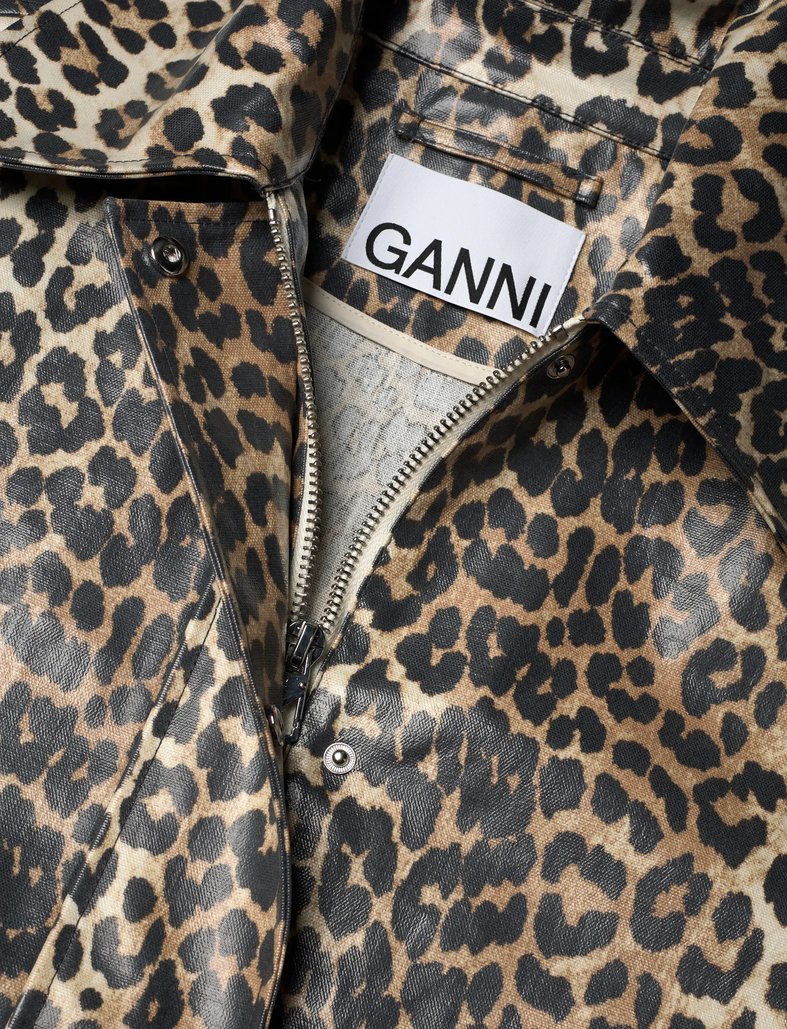 Ganni - Ripstop Quilt Coat - tunna kappor - black - 2