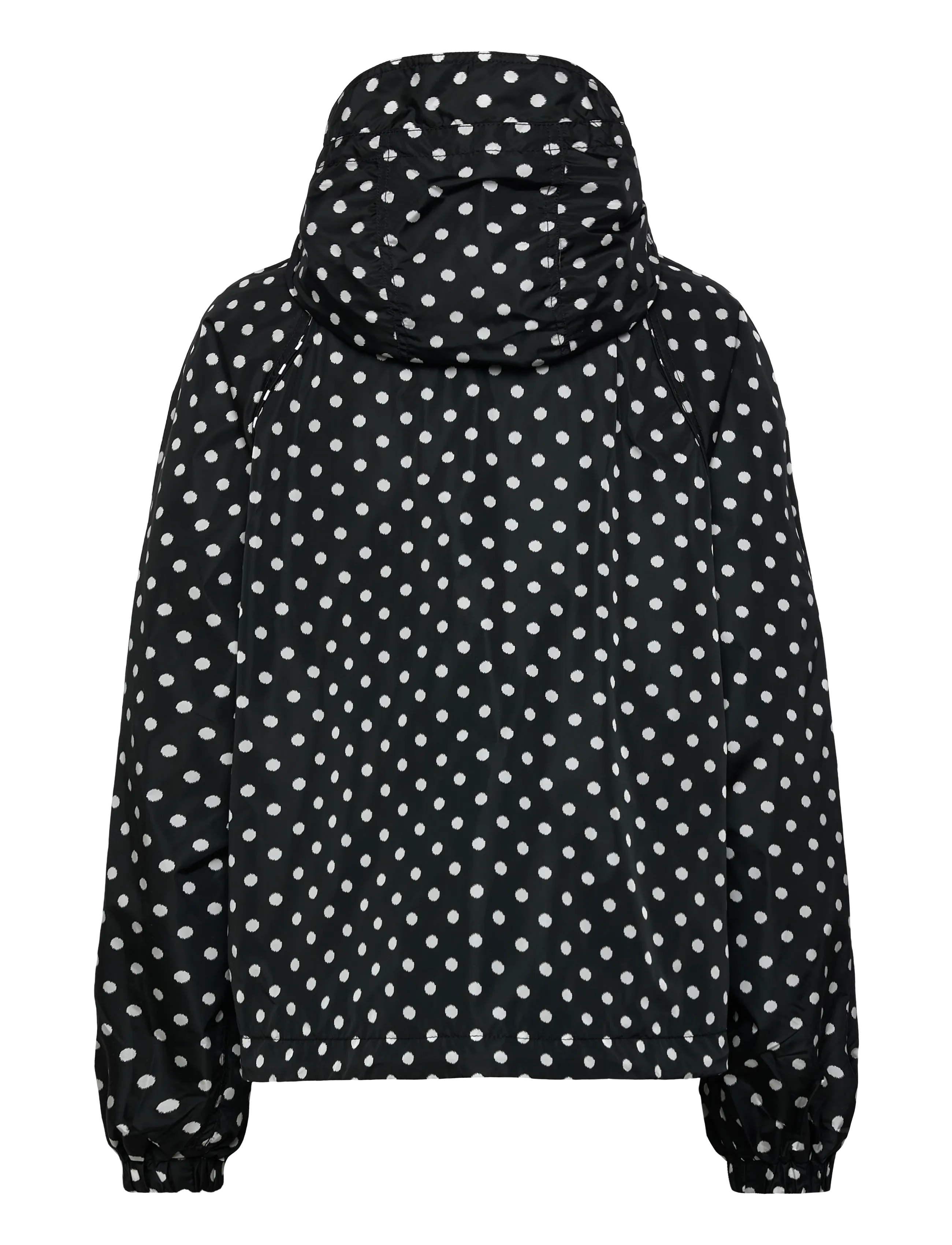 Ganni - Printed Flyweight Nylon Jacket - jackor - black - 1