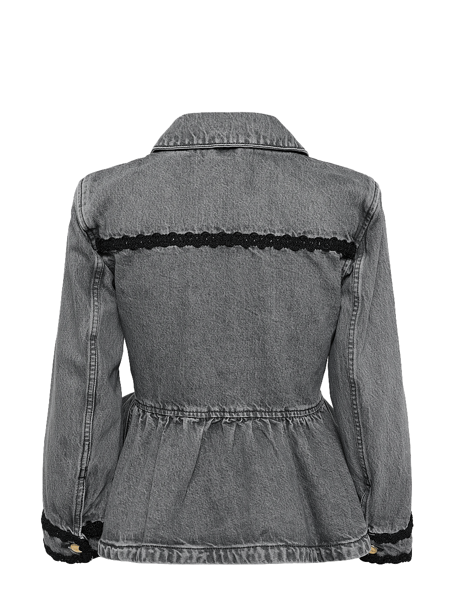 Ganni - Rigid Denim Jacket - frühlingsjacken - grey - 1