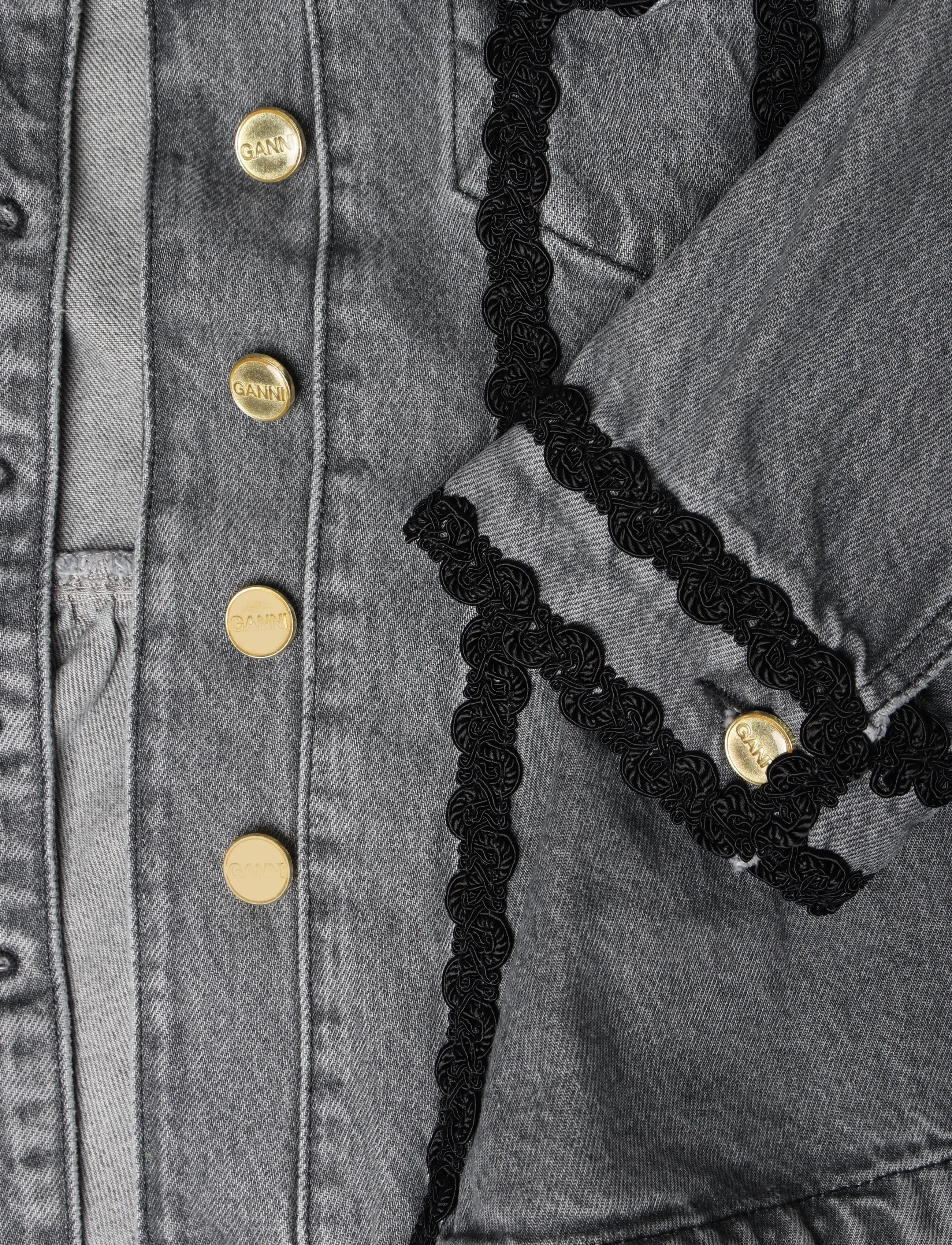 Ganni - Rigid Denim Jacket - grey - 3