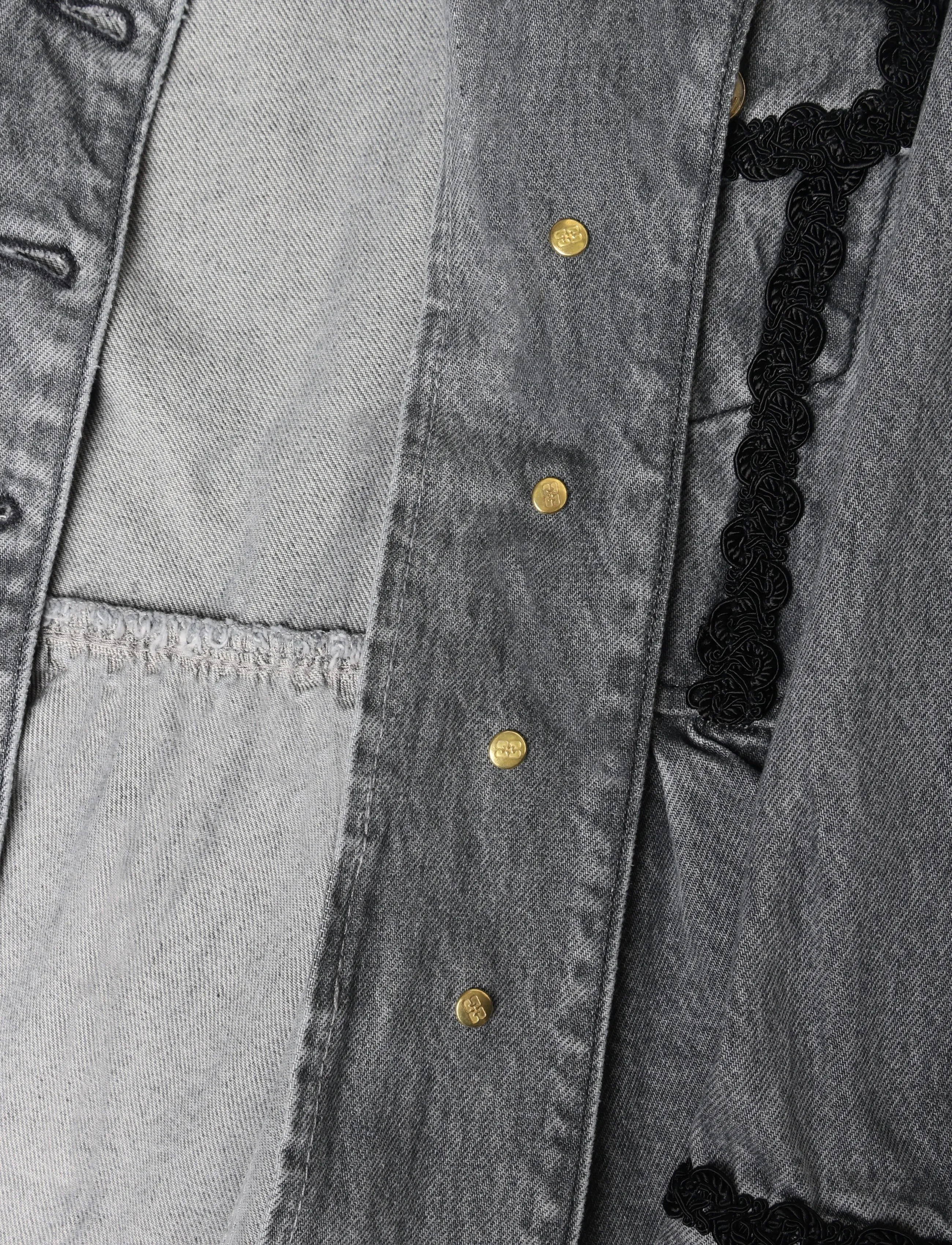 Ganni - Rigid Denim Jacket - grey - 4