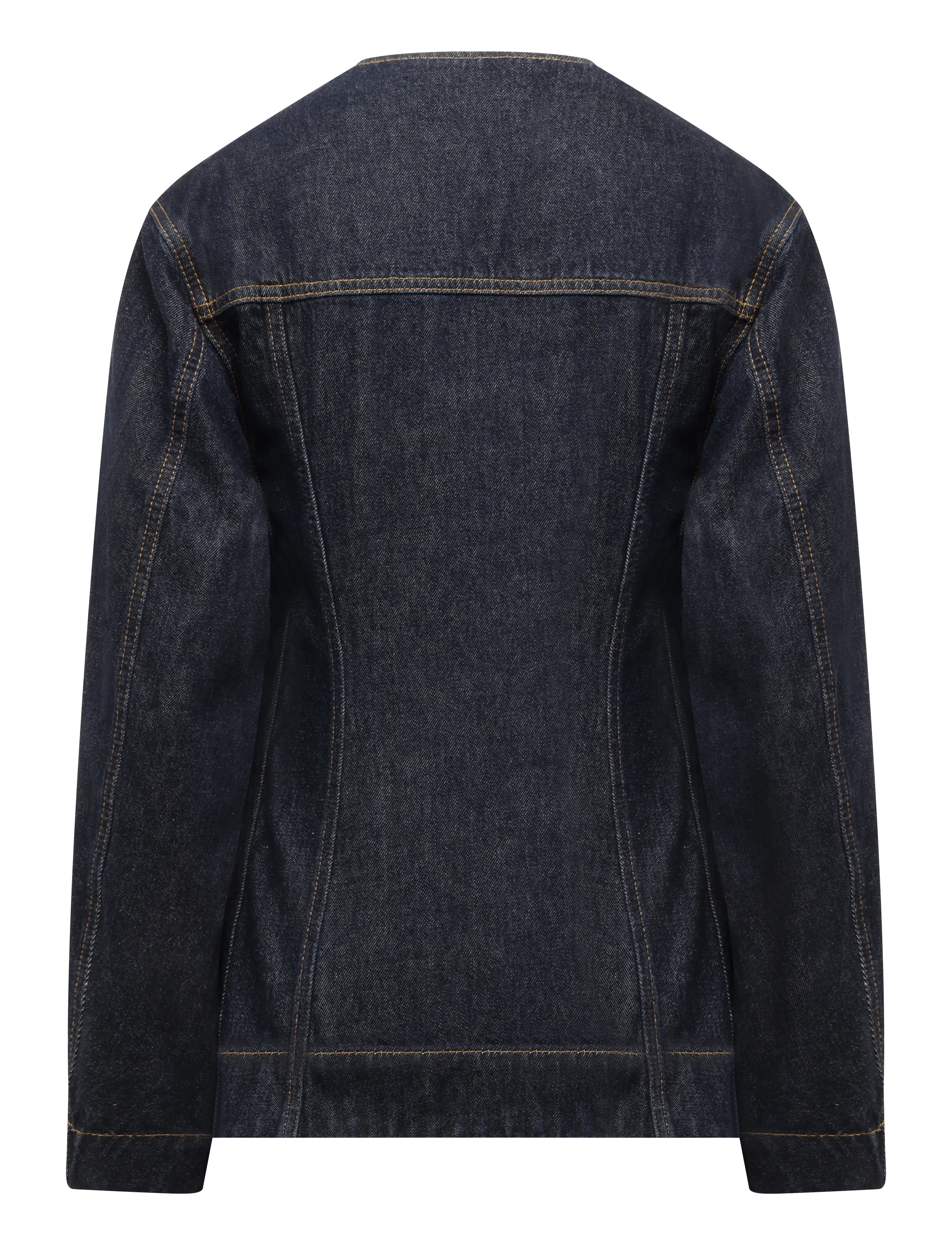 Ganni - Dark Rinse Denim Blazer - einreihige blazer - blue - 1