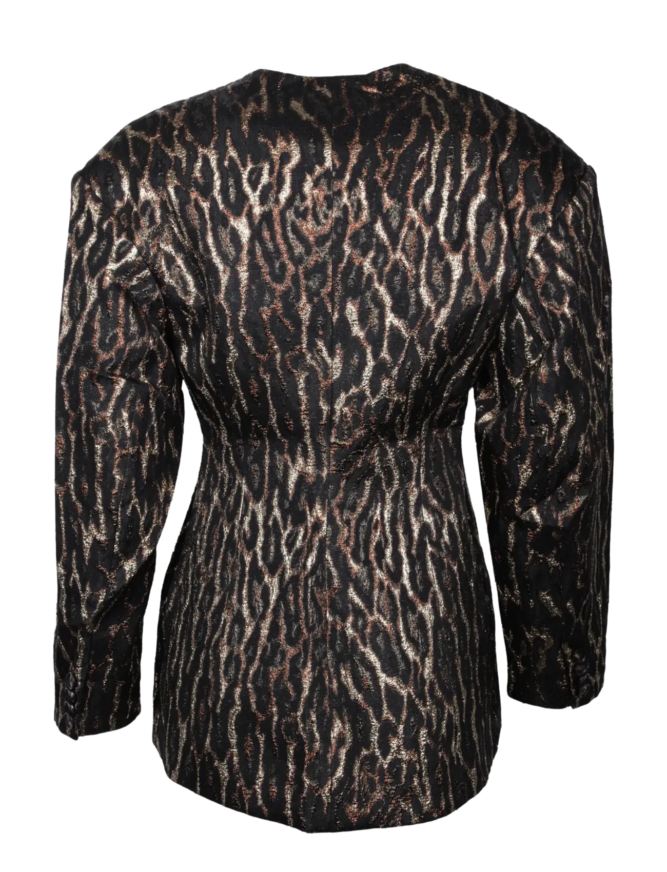 Ganni - Animal Print Blazer - brown - 1