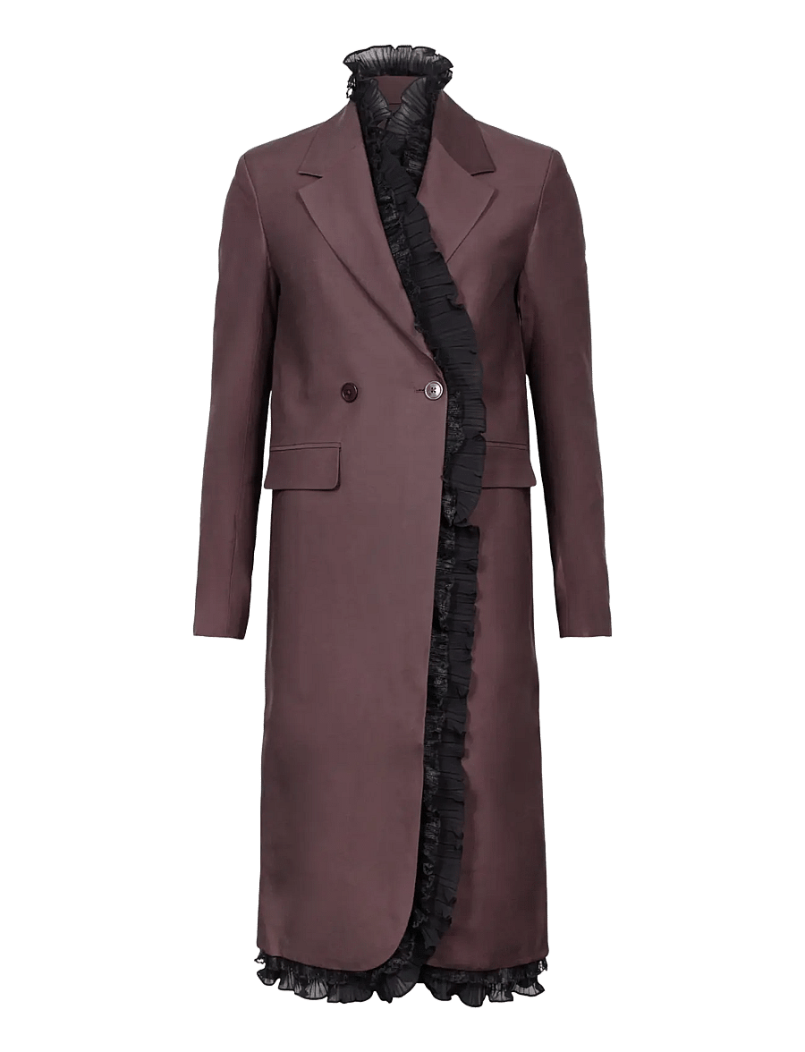 Ganni - Brown Coat - winterjacken - red - 0