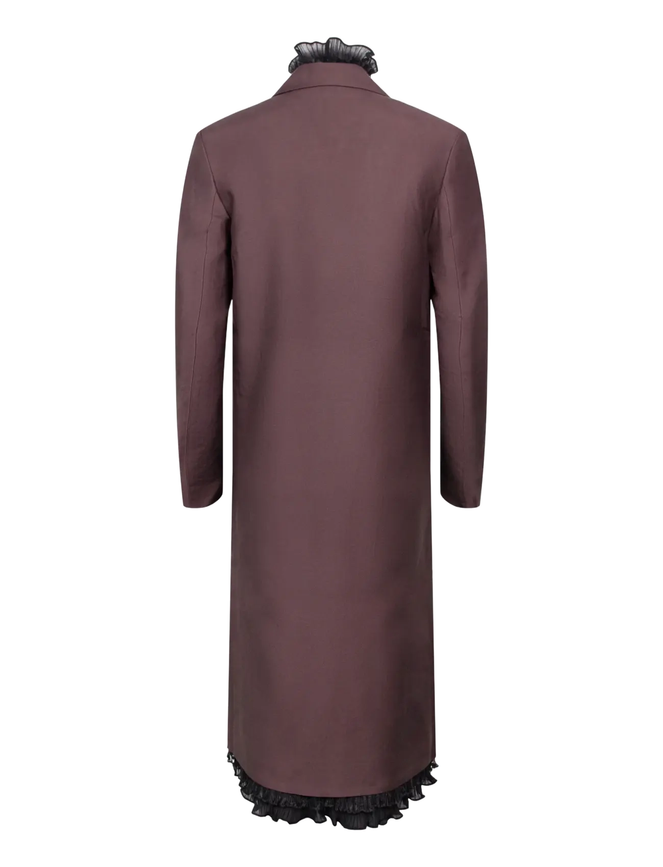 Ganni - Brown Coat - winterjacken - red - 1