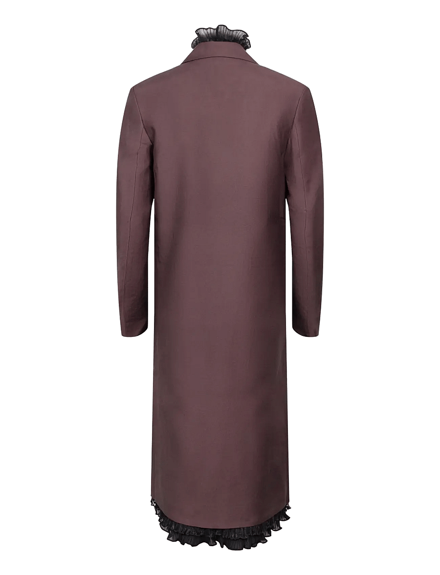 Ganni - Brown Coat - winterjacken - red - 1