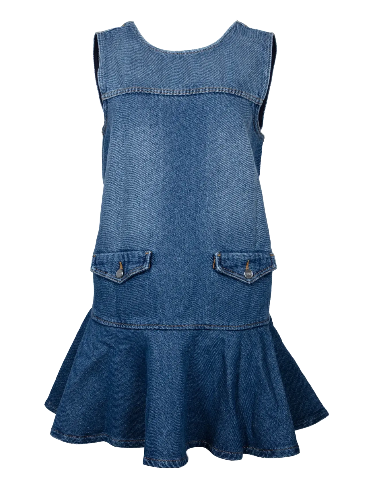 Ganni Light Denim Mini Dress, 42, Dresses, Blau - Short Frauen