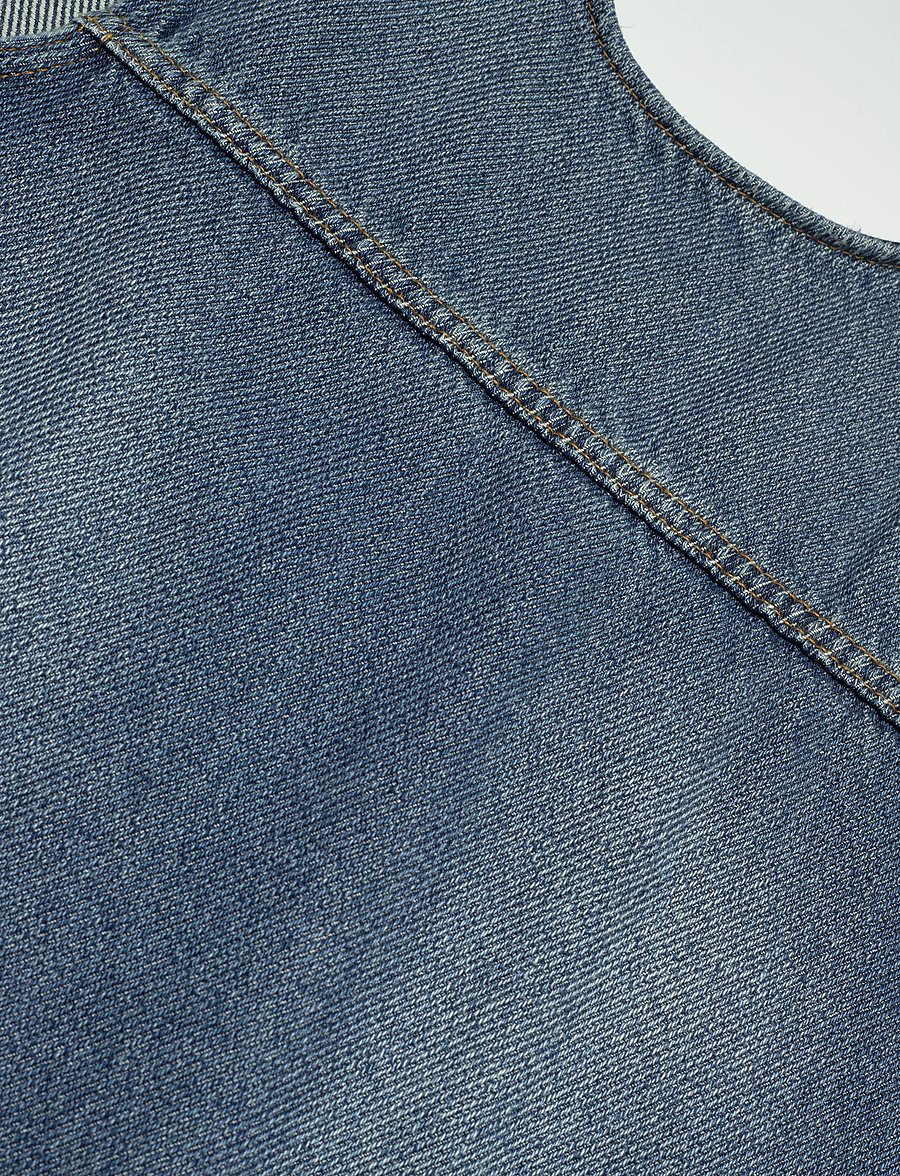 Ganni - Light Denim Mini Dress - jeanskleider - blue - 2