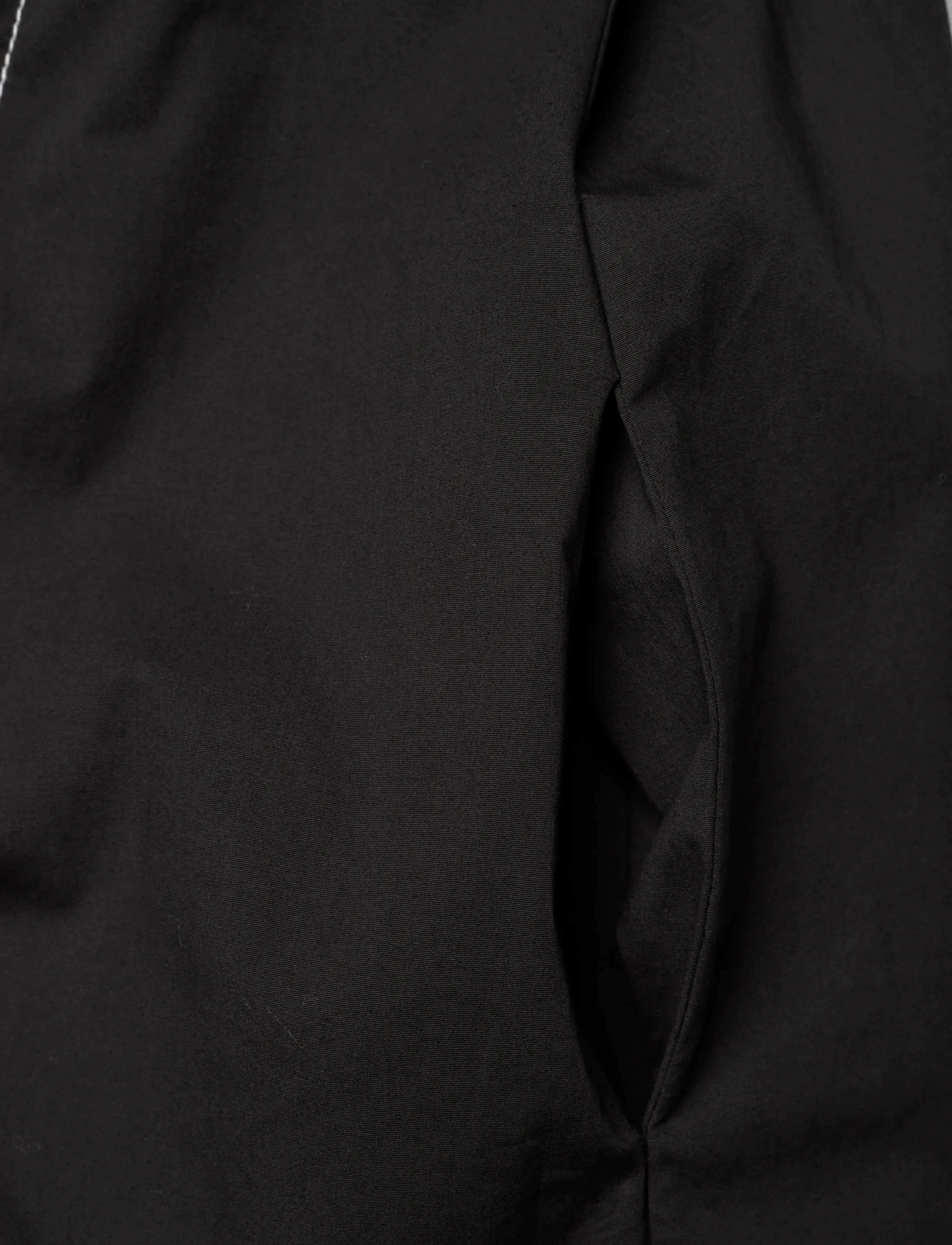 Ganni - Stretch Cotton A-line Long Dress - black - 4