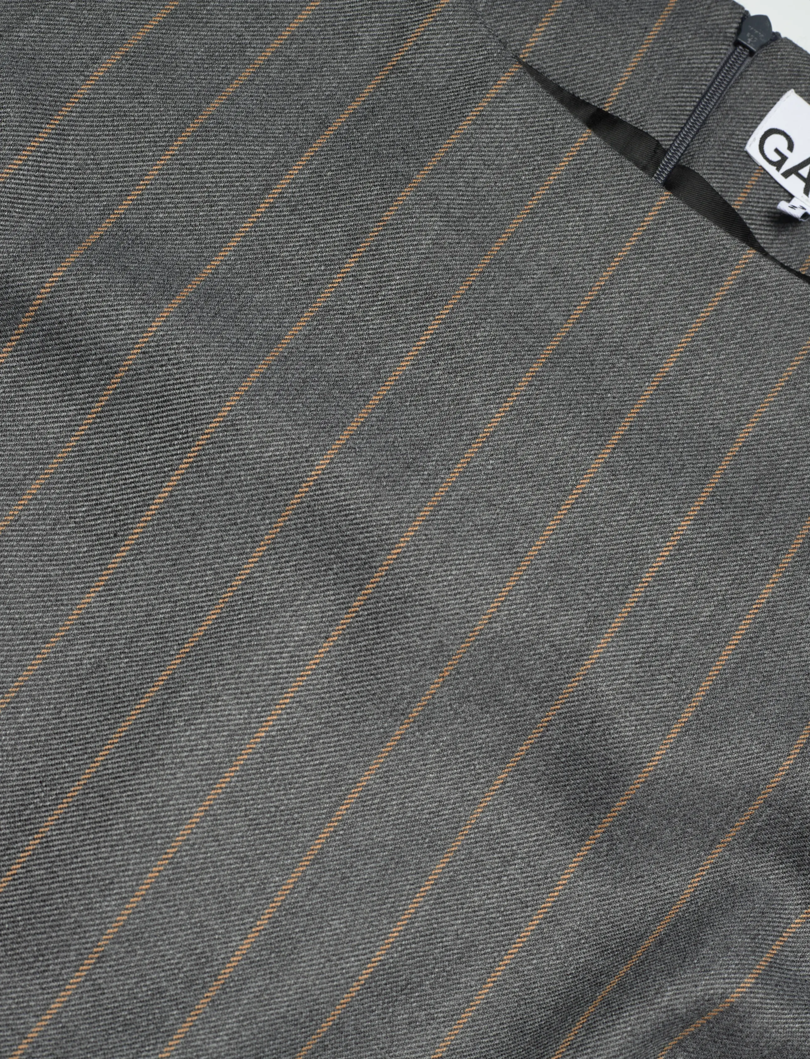 Ganni - Wool Stripe Belted Mini Dress - short dresses - grey - 2