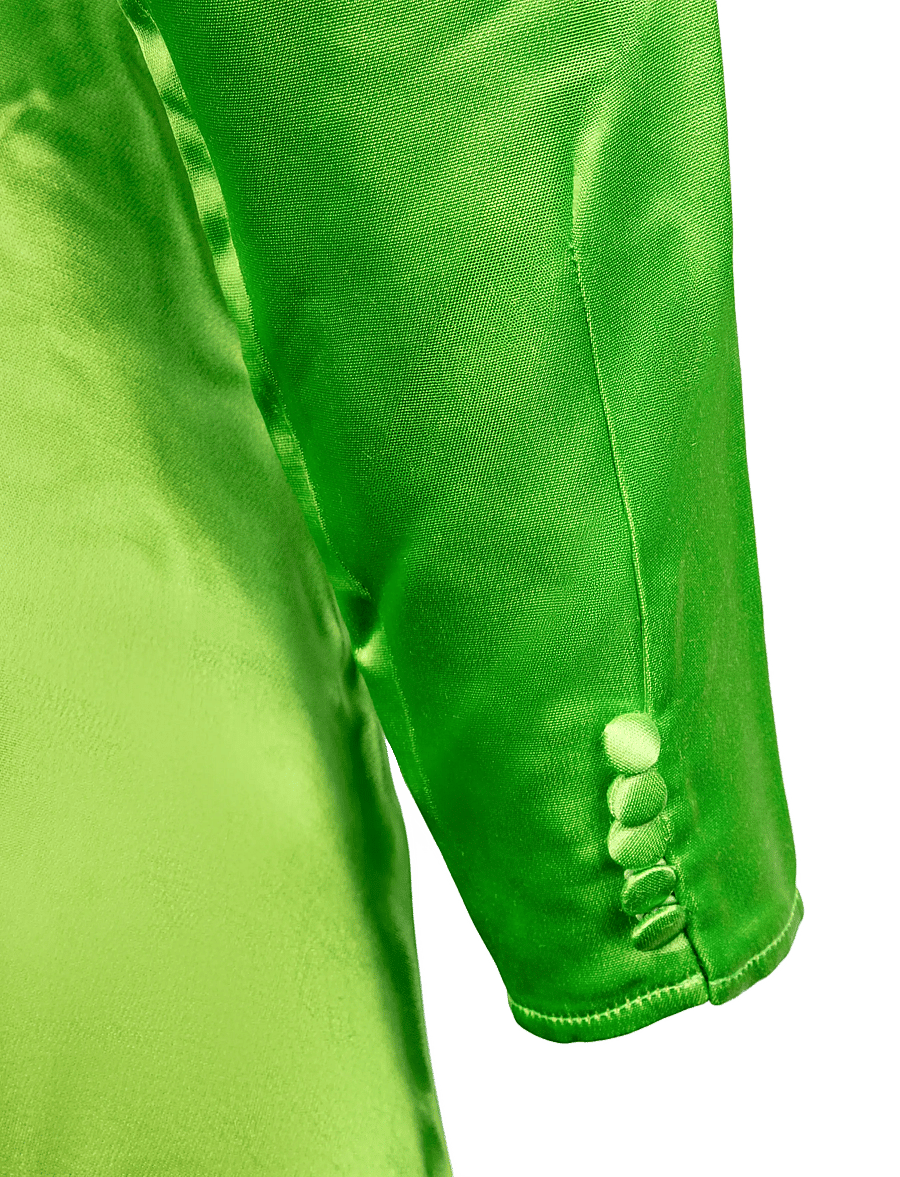 Ganni - Dress in Green Satin - cocktailkleider - green - 2