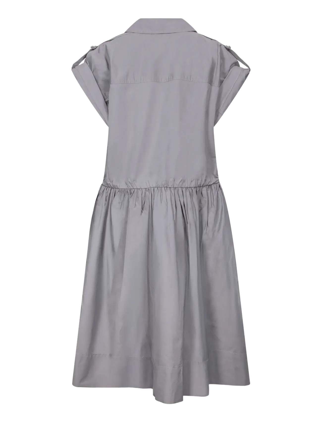 Ganni - Cotton Dress - hemdkleider - quiet shade - 1