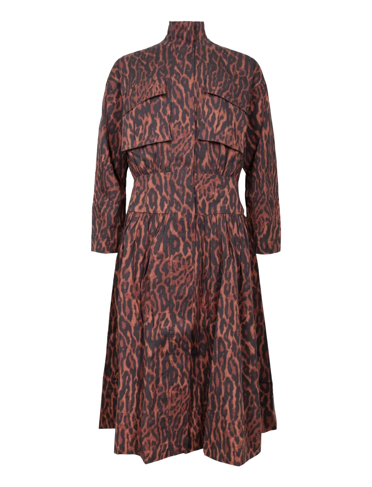 Ganni Women Dress - Kleider - MULTICOLORED / brown
