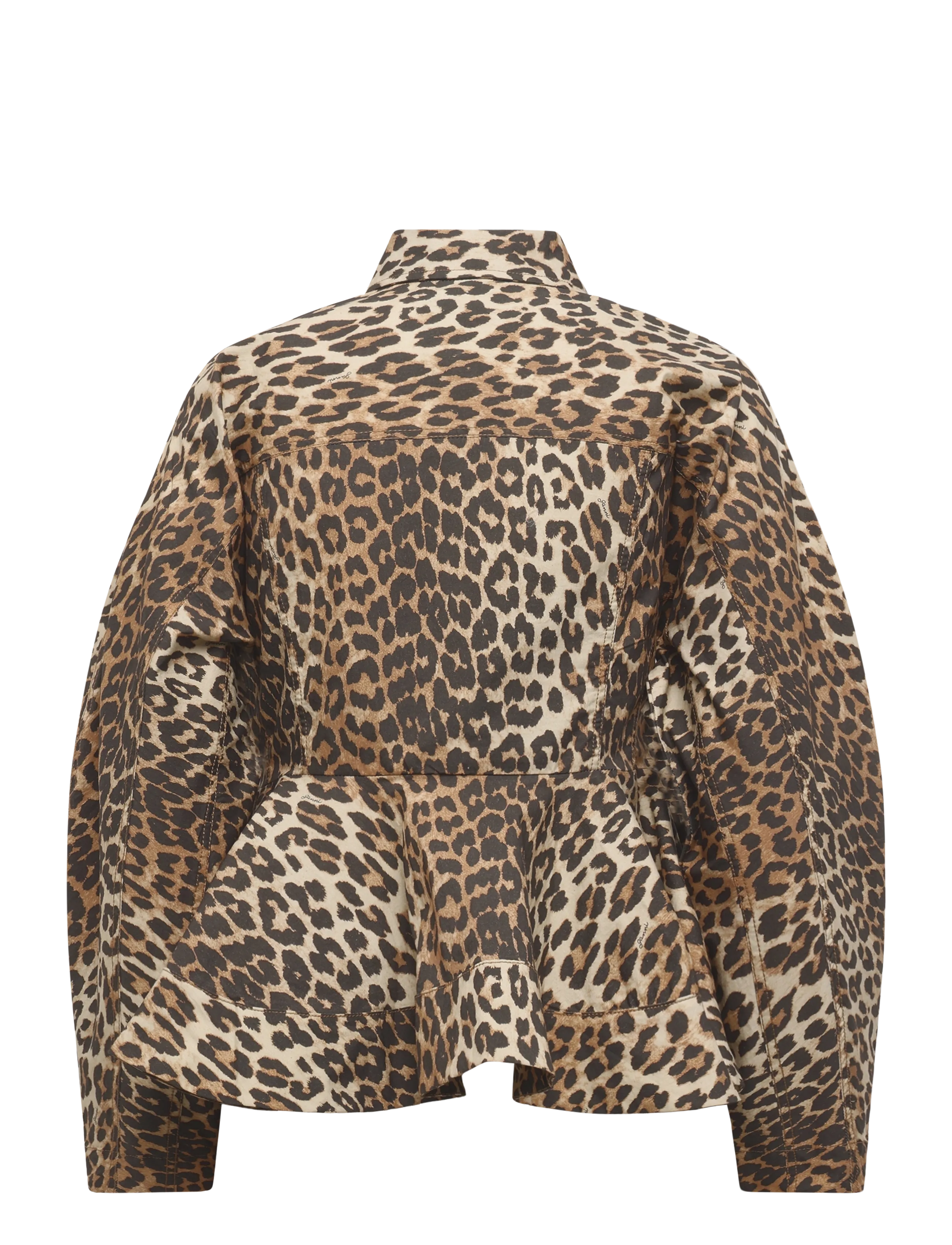 Ganni - Peplum Shirt - langärmlige hemden - multicolored - 1