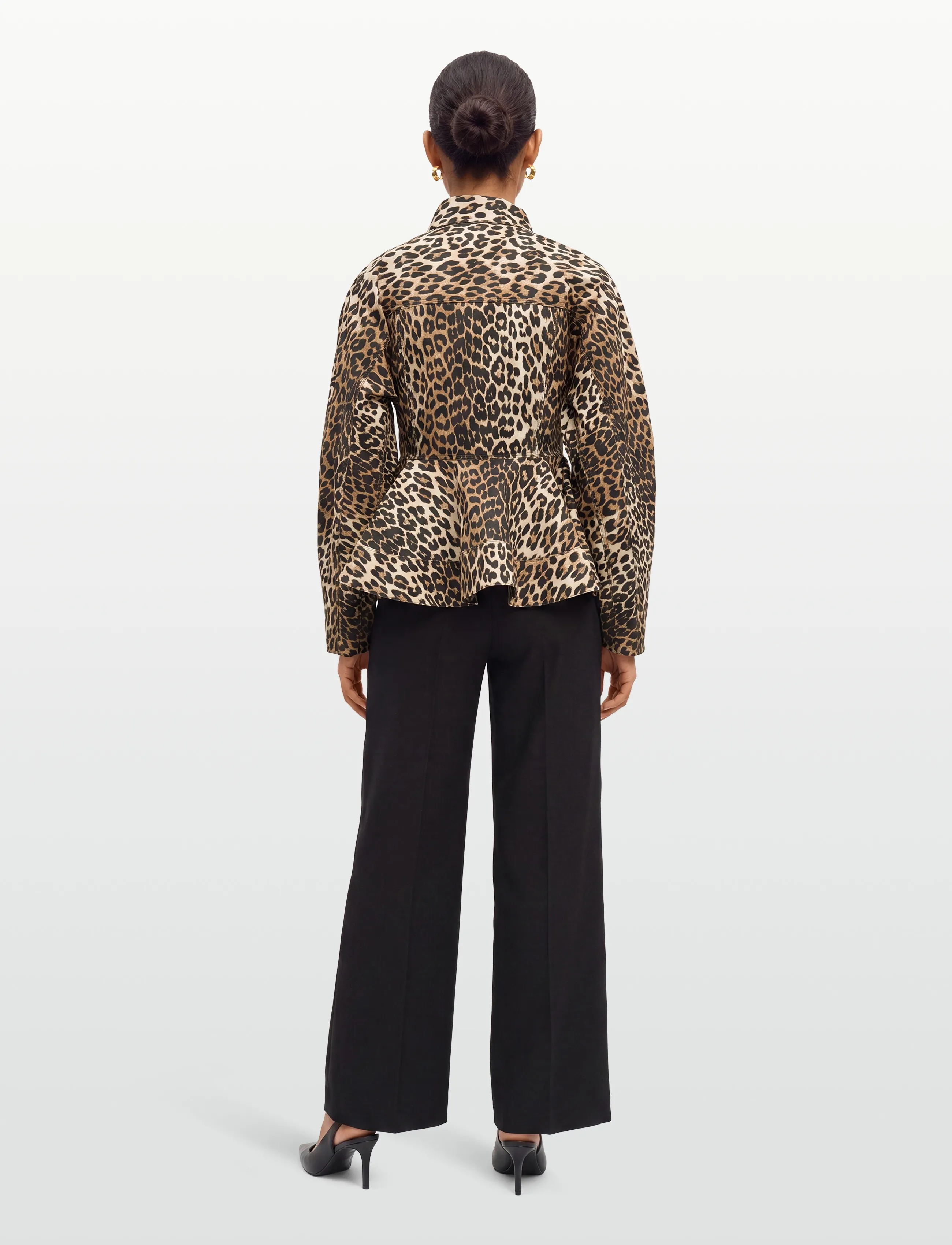 Ganni - Peplum Shirt - langærmede skjorter - multicolored - 4