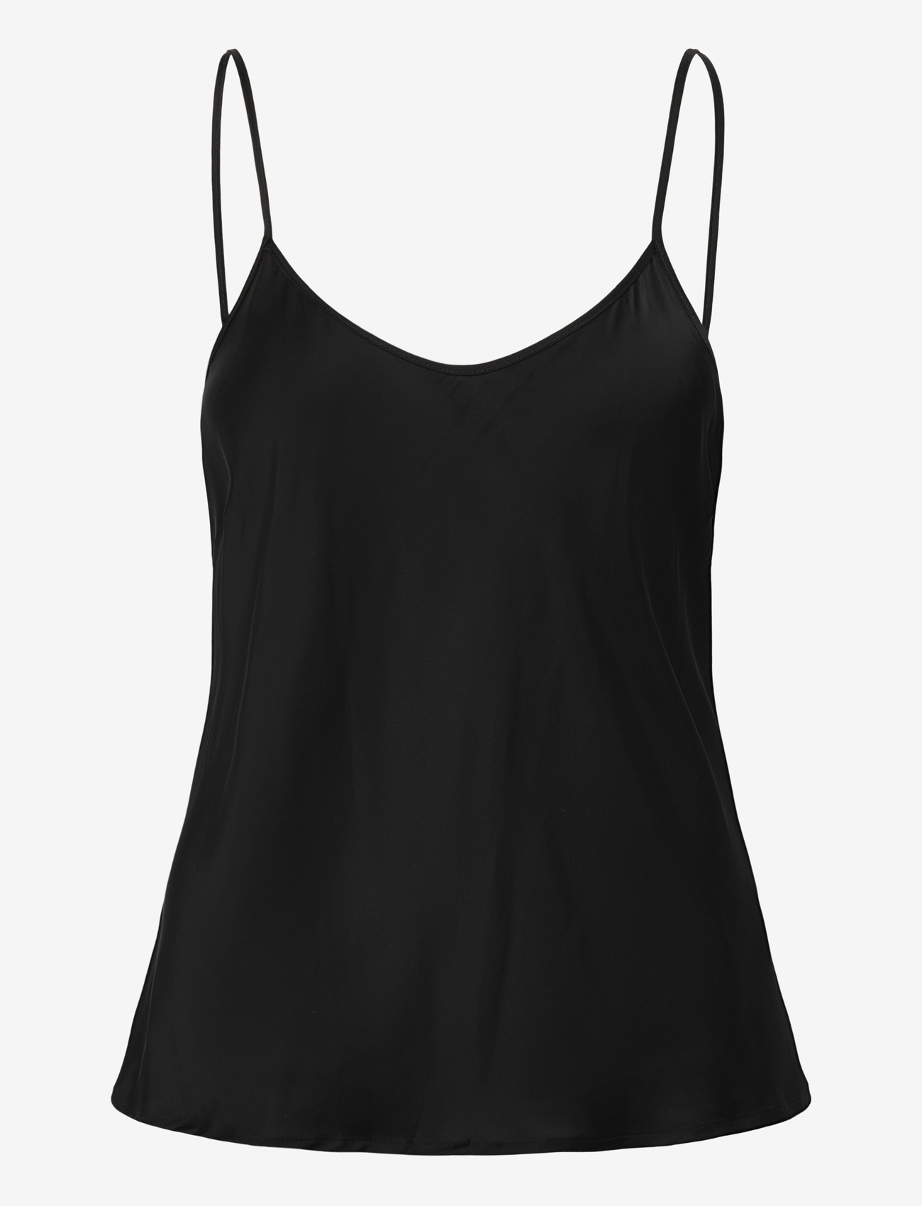 Ganni - Black Ruched Top - long-sleeved shirts - black - 2