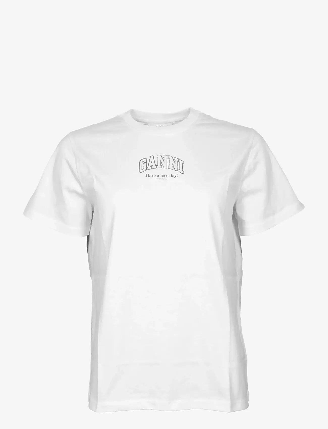 Ganni - Essentials tee - t-shirts - white - 0