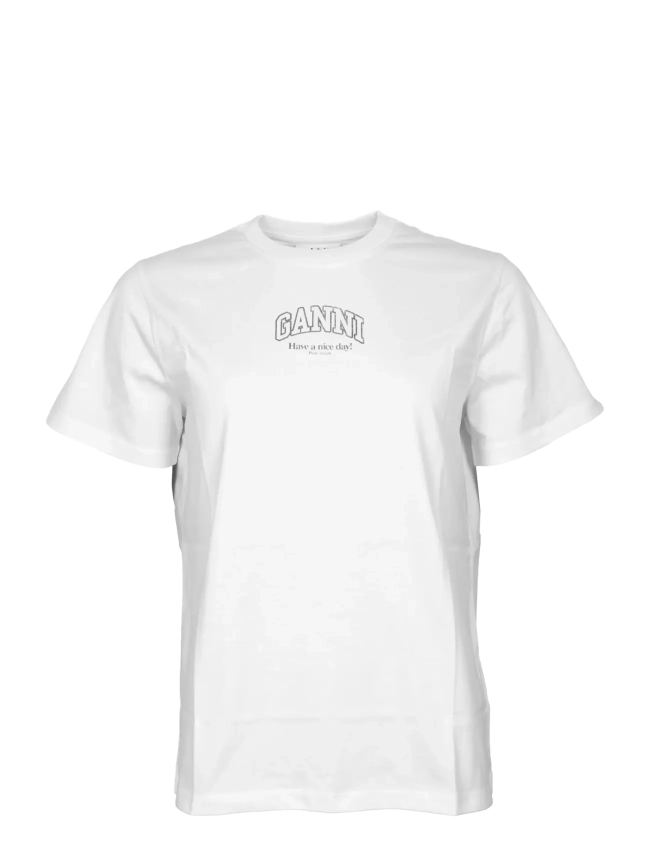 Ganni Essentials tee - T-shirts & Tops - WHITE / white
