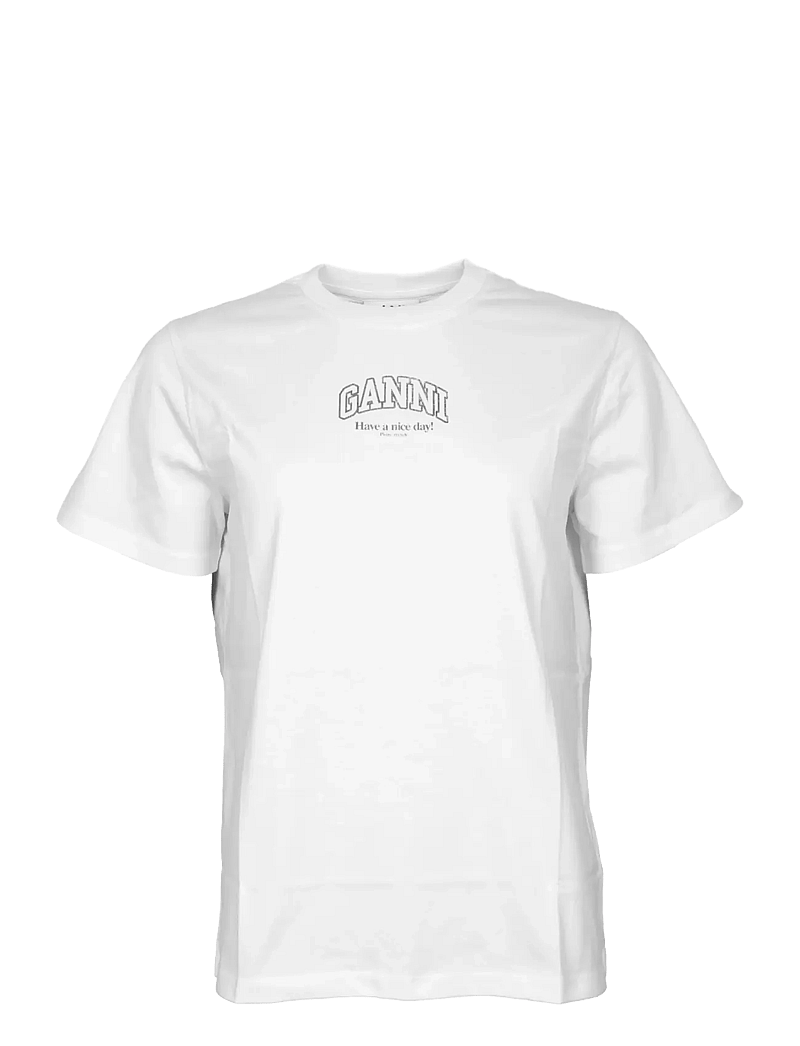 Ganni - Essentials tee - t-shirts - white - 0