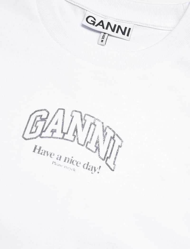 Ganni - Essentials tee - t-shirts - white - 2
