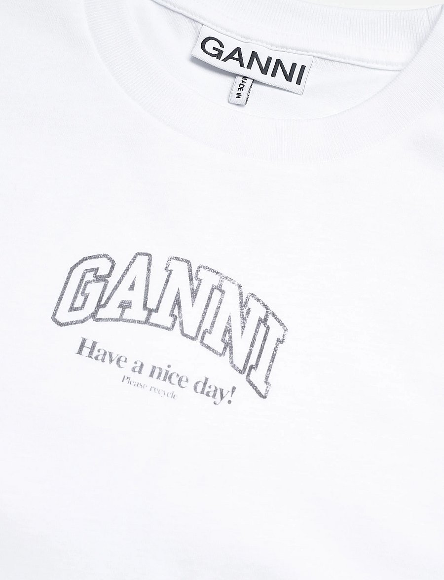 Ganni - Essentials tee - t-shirts - white - 2