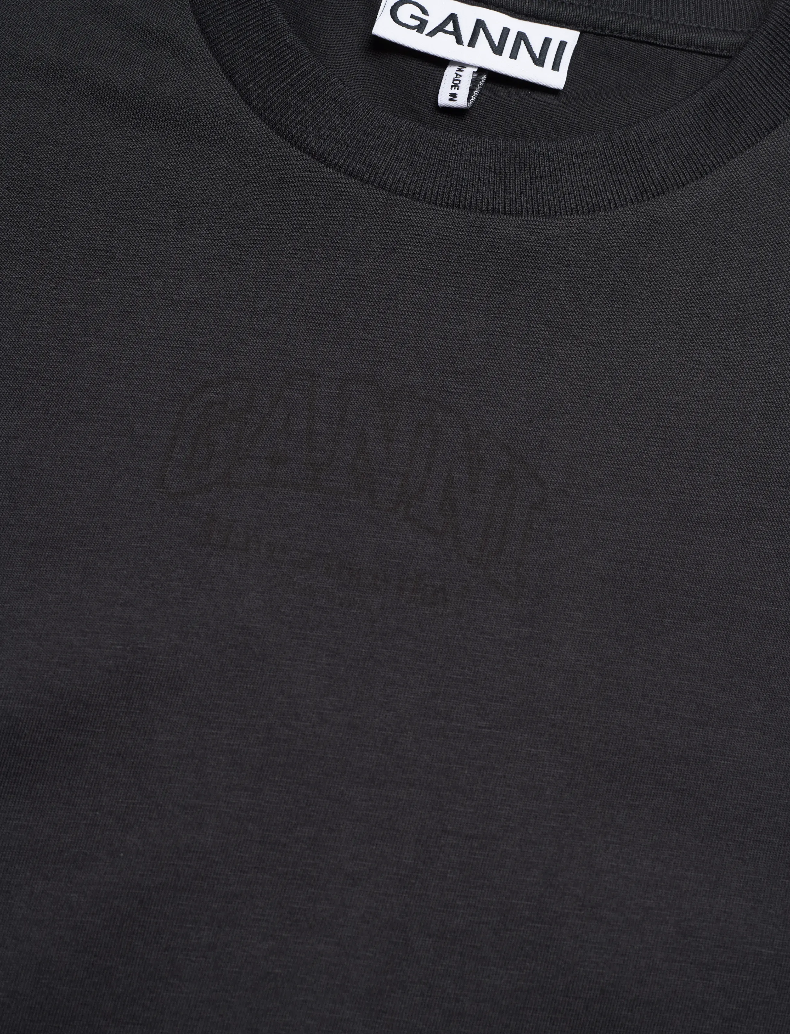 Ganni - Essentials tee - marškinėliai - black - 2