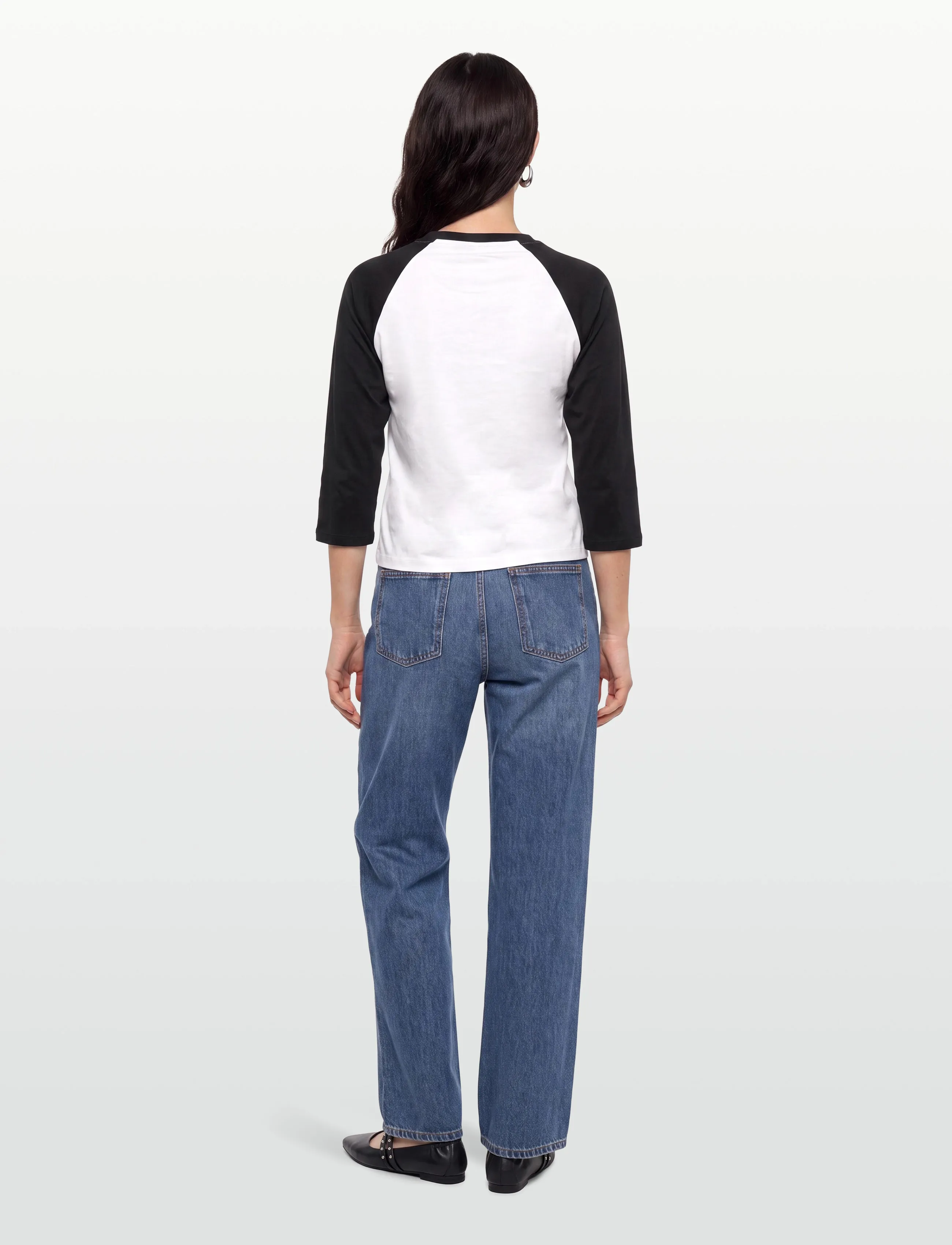 Ganni - White Basic T-Shirt - pikkade varrukatega topid - white - 4