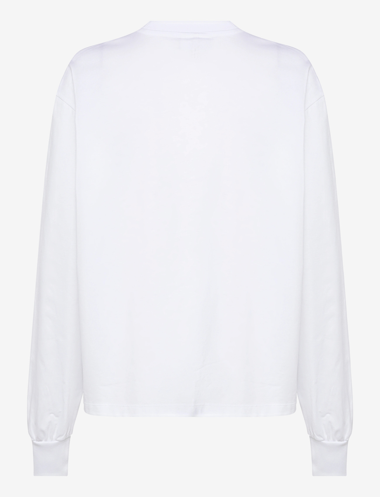 Ganni - organic cotton long-sleeve t-shirt - grey - 1