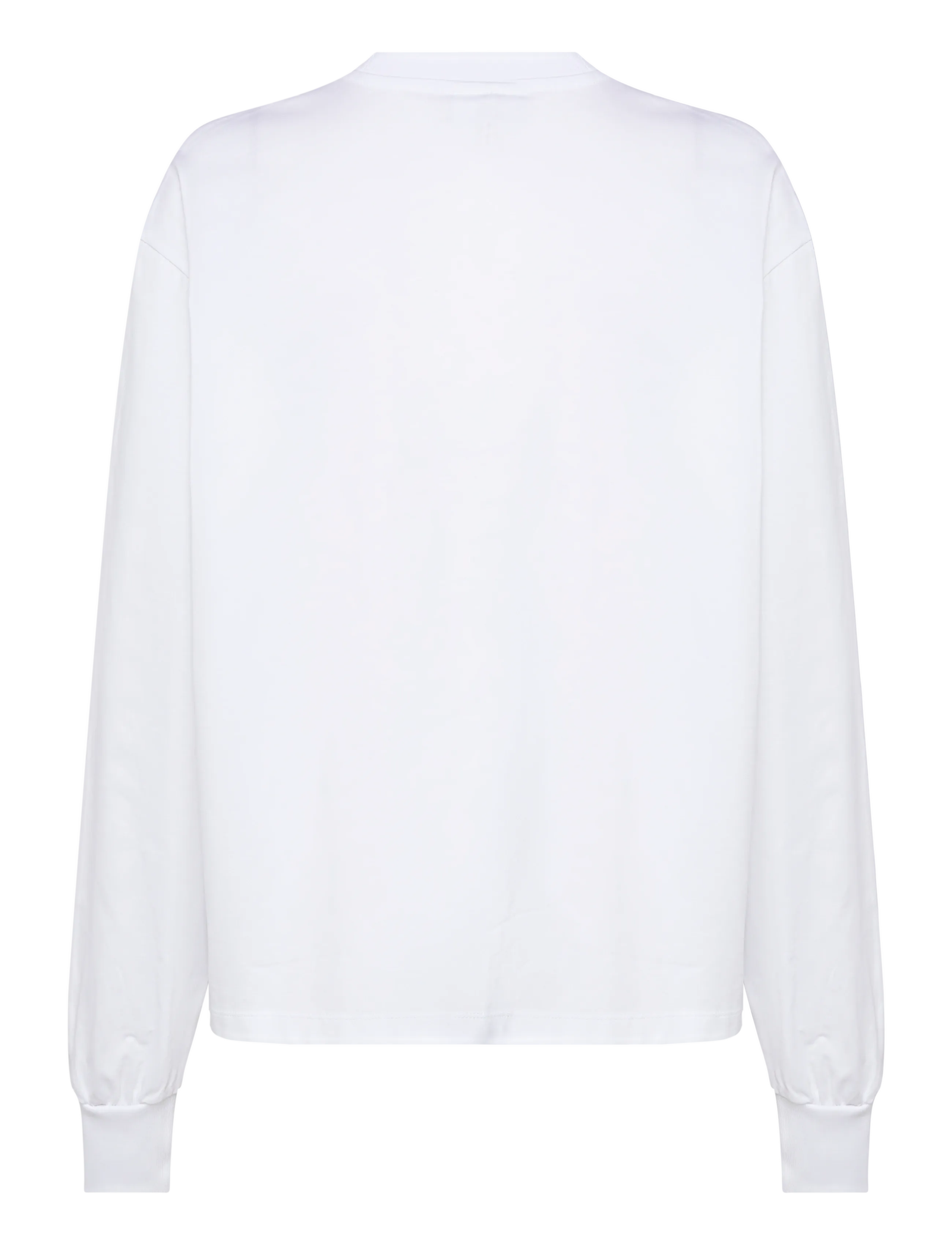 Ganni - organic cotton long-sleeve t-shirt - grey - 1