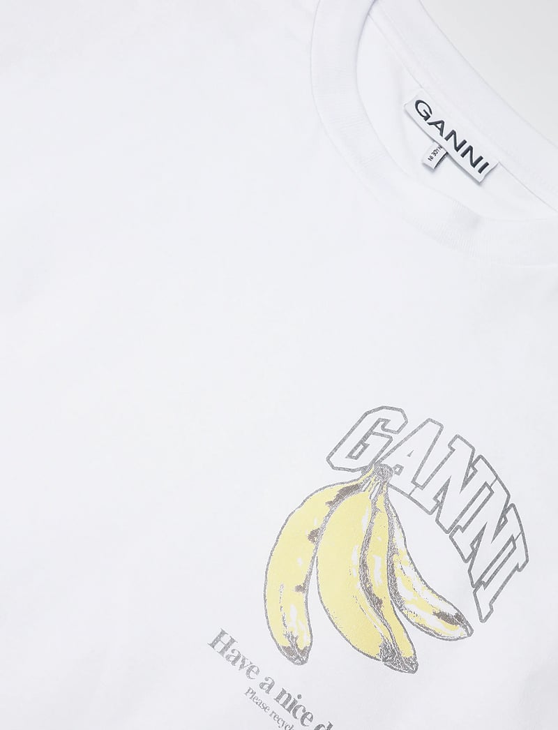 Ganni - organic cotton long-sleeve t-shirt - grey - 2