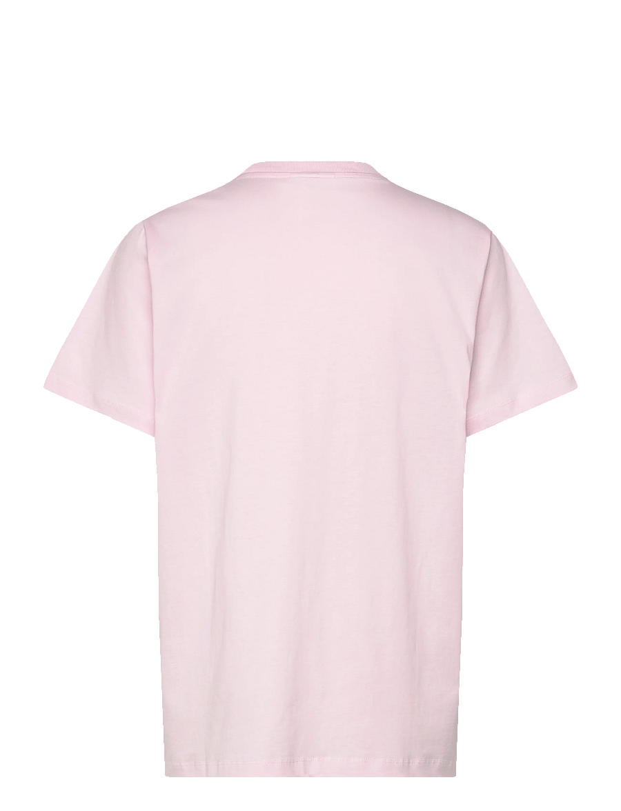 Ganni - Poodle-print T-shirt in Organic Cotton - pink - 1
