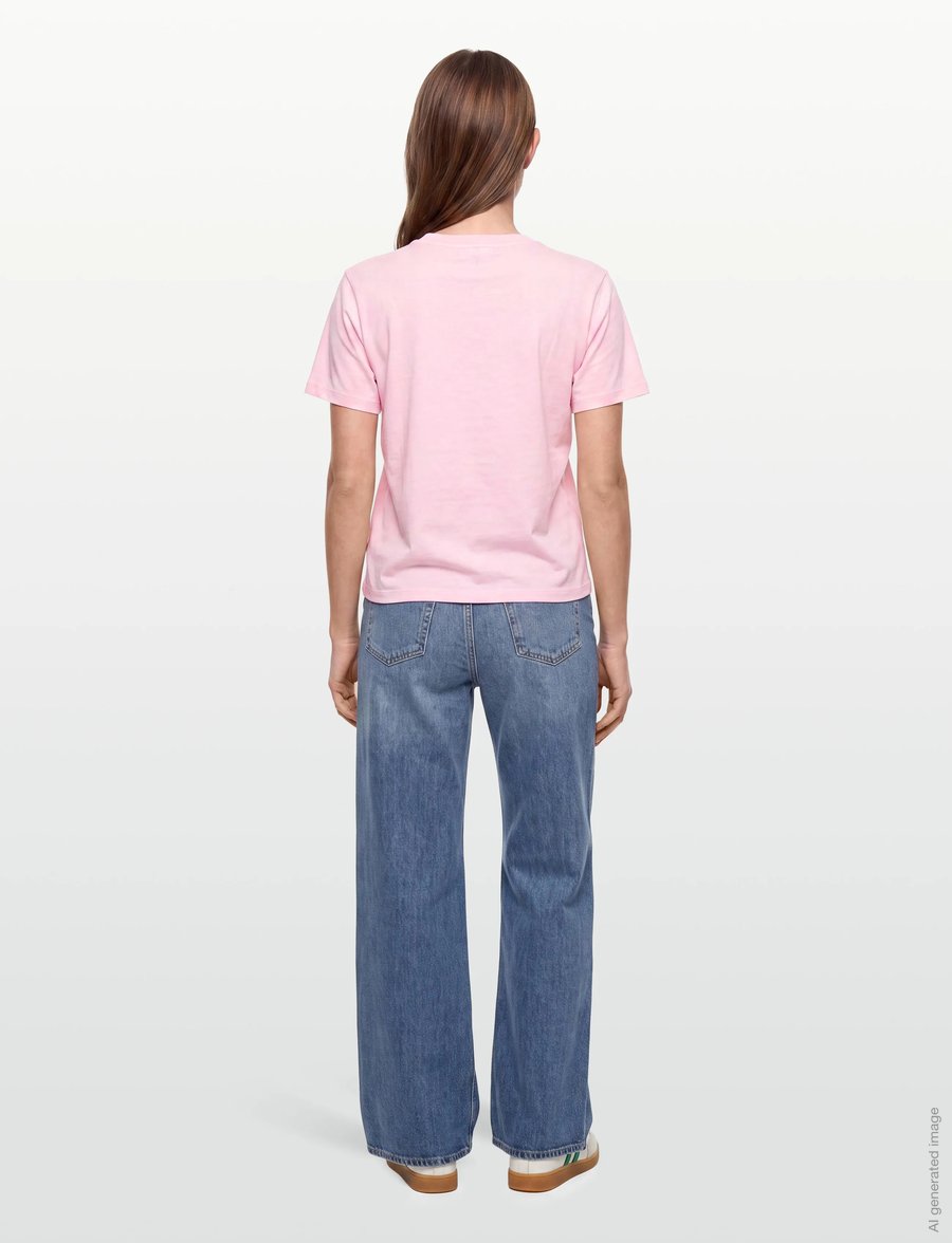 Ganni - T-Shirt With Crab - t-shirts - pink - 4