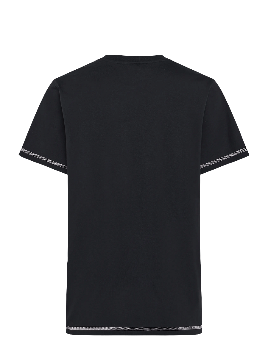 Ganni - Basic Cotton Jersey Raspberry Print - t-shirts - navy - 1