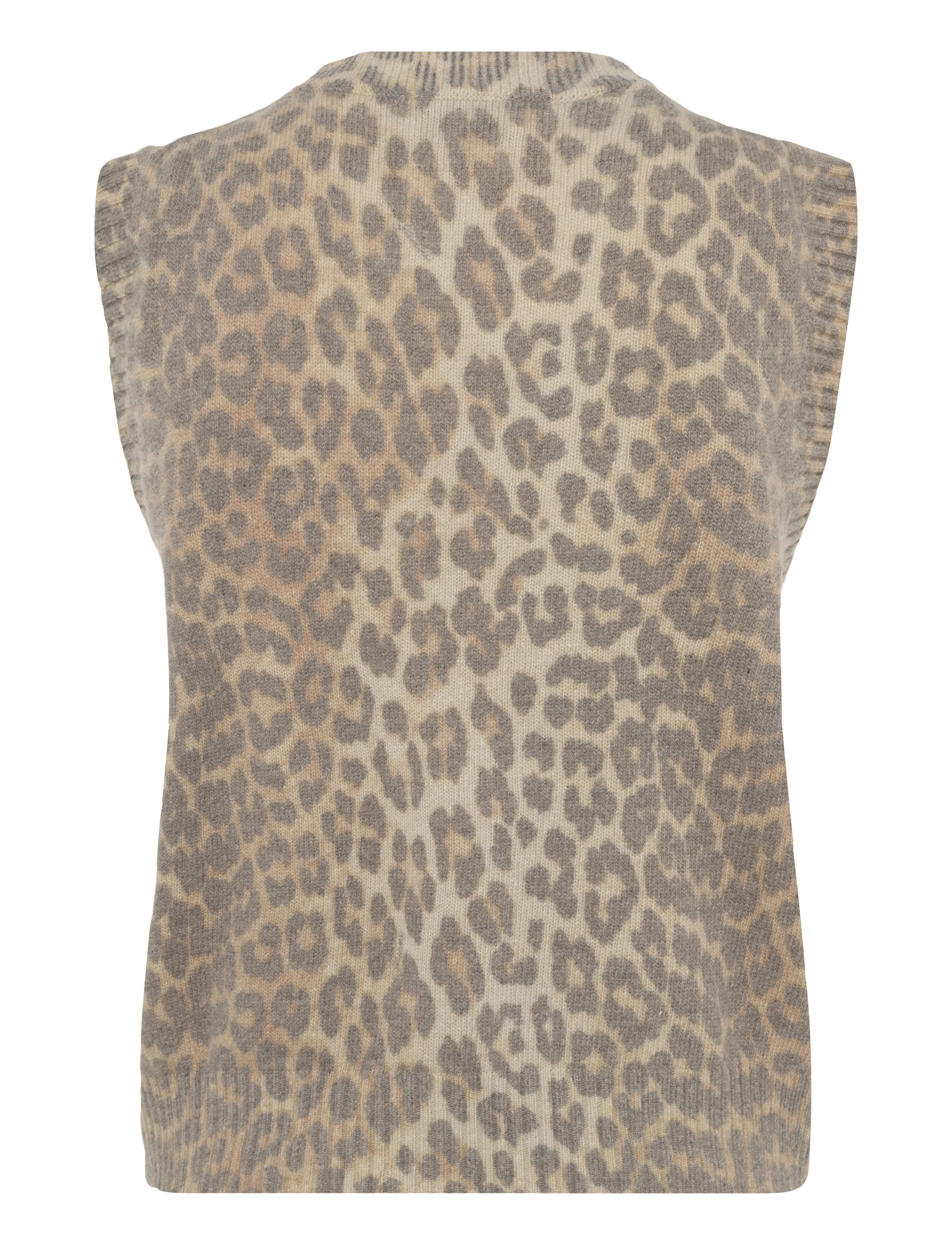 Ganni - Graphic Wool Vest - brown - 2