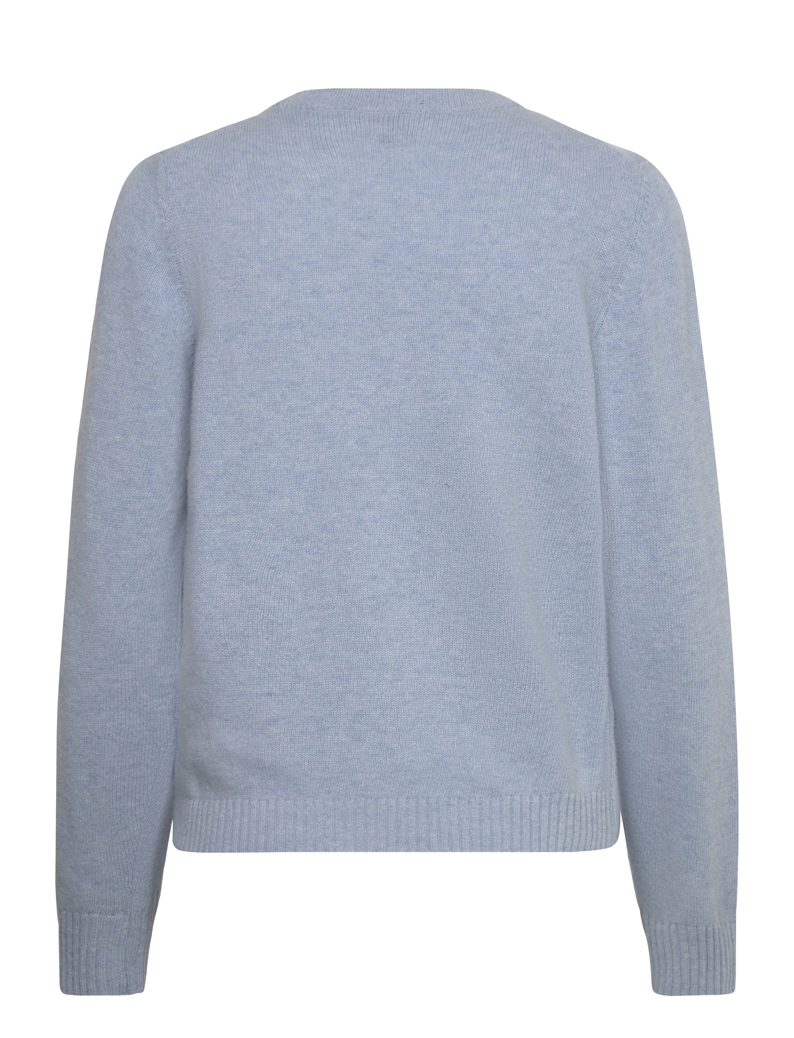 Ganni - Wool Crewneck Sweater - pullover - blue - 1