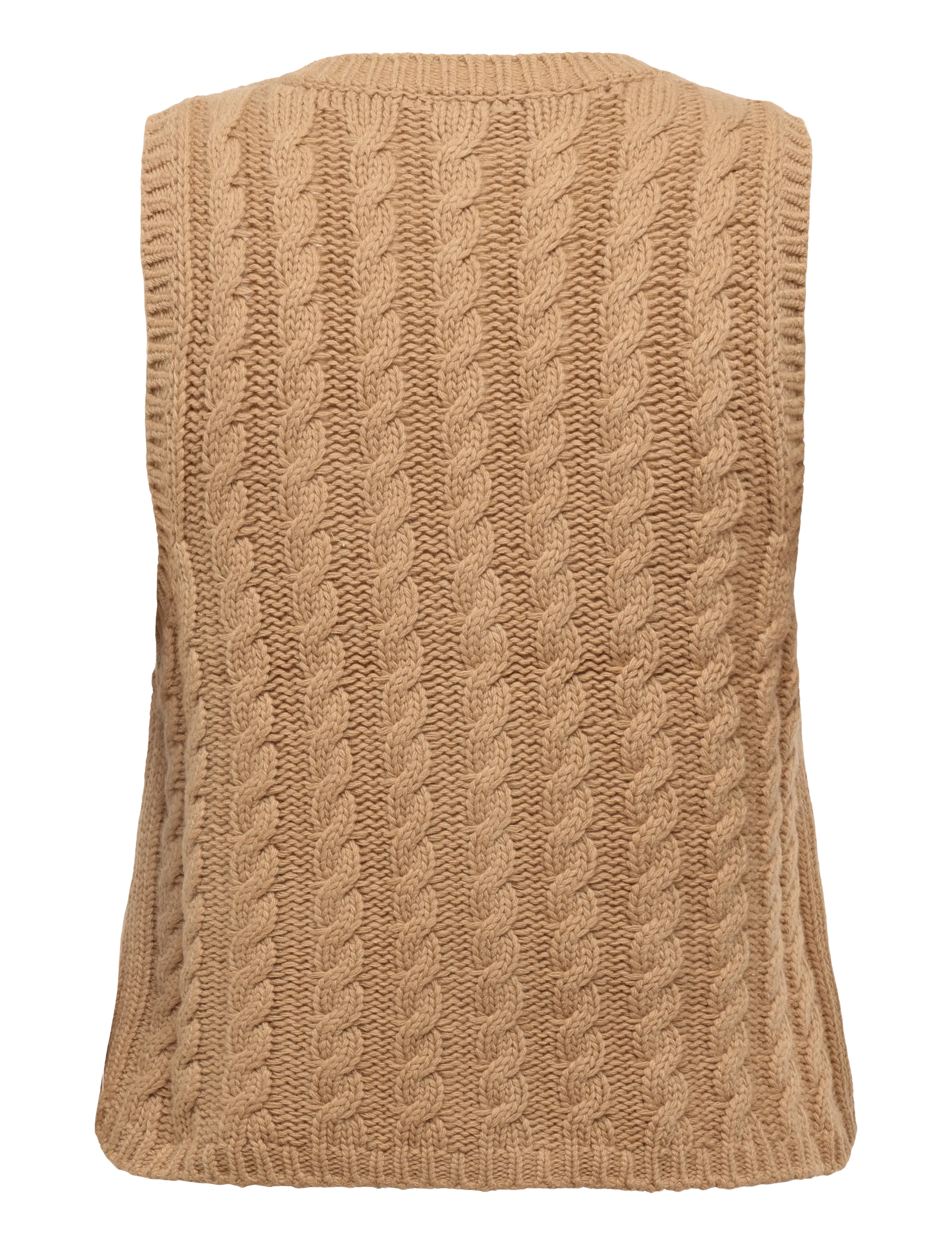 Ganni - Wool Vest - strickwesten - brown - 1