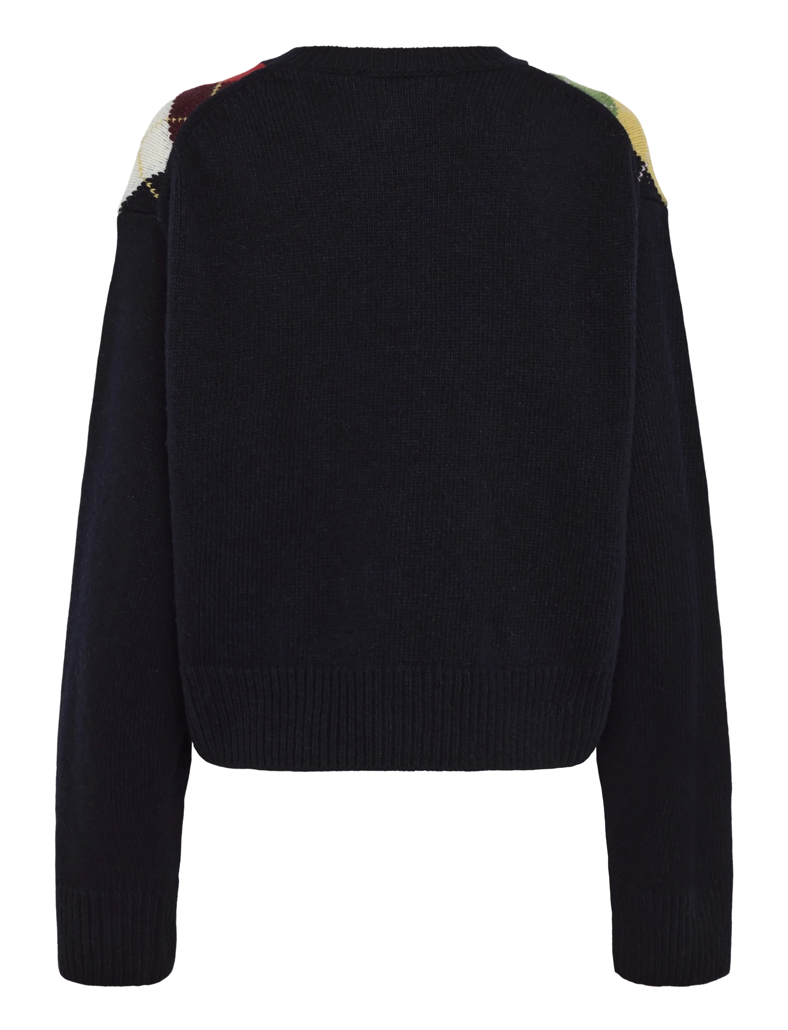 Ganni - Argyle Knit Crew Neck Sweater - pullover - multicolored - 1