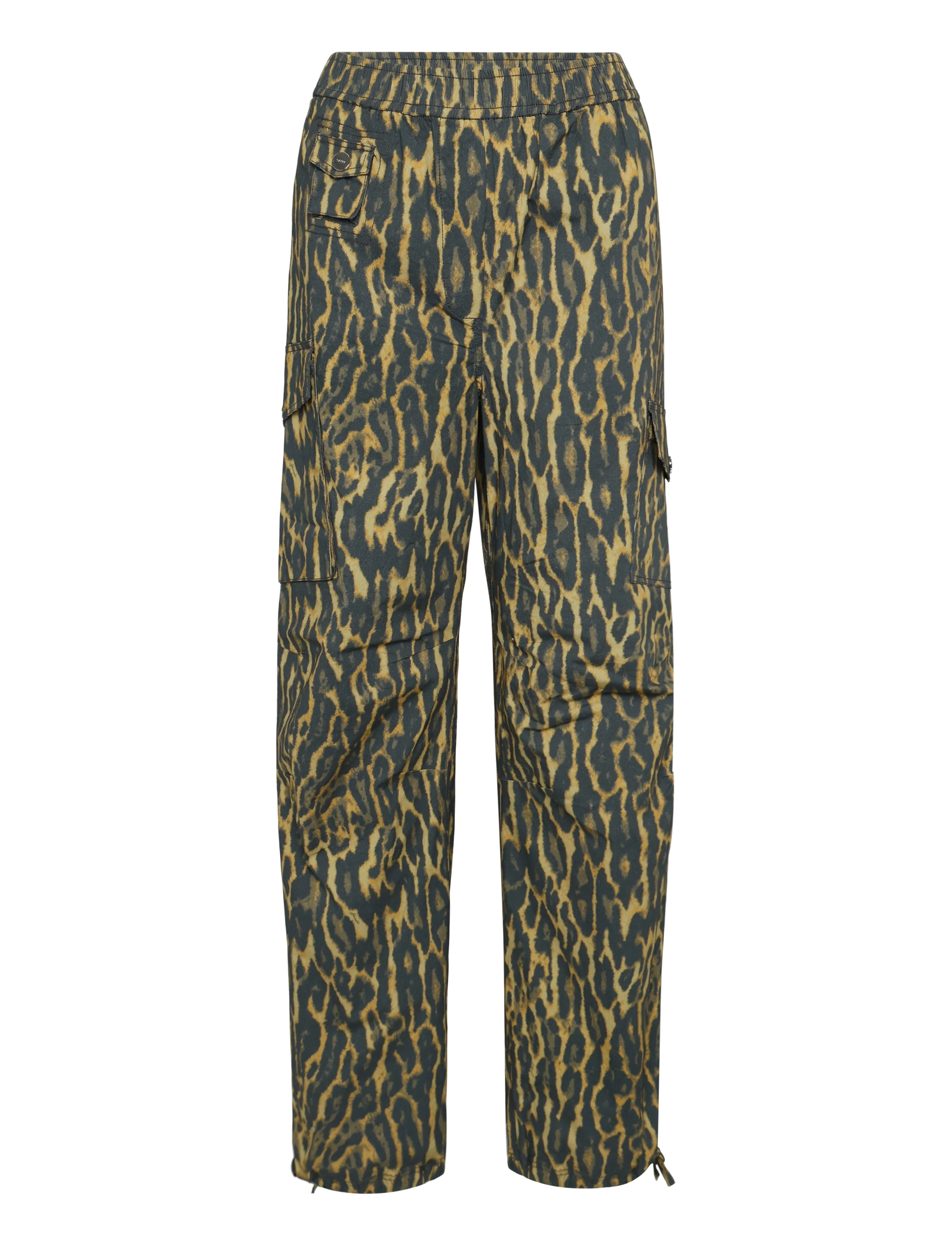 Ganni Printed Stretch Cotton Cargo Pants - Hosen - MULTICOLORED / multi