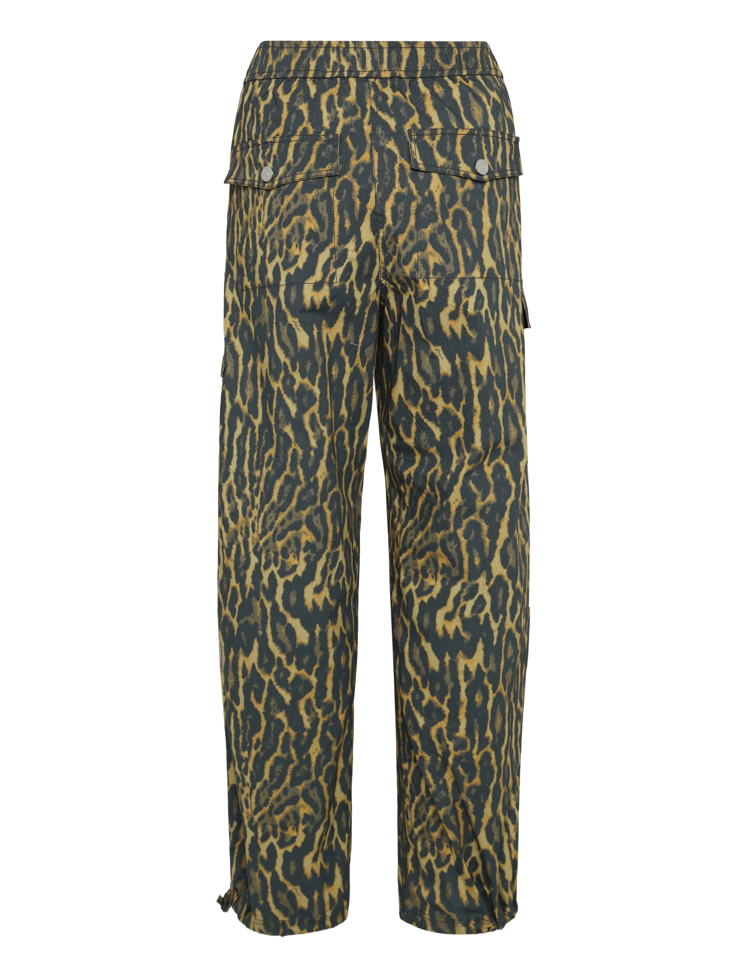 Ganni - Printed Stretch Cotton Cargo Pants - cargo-hosen - multicolored - 1