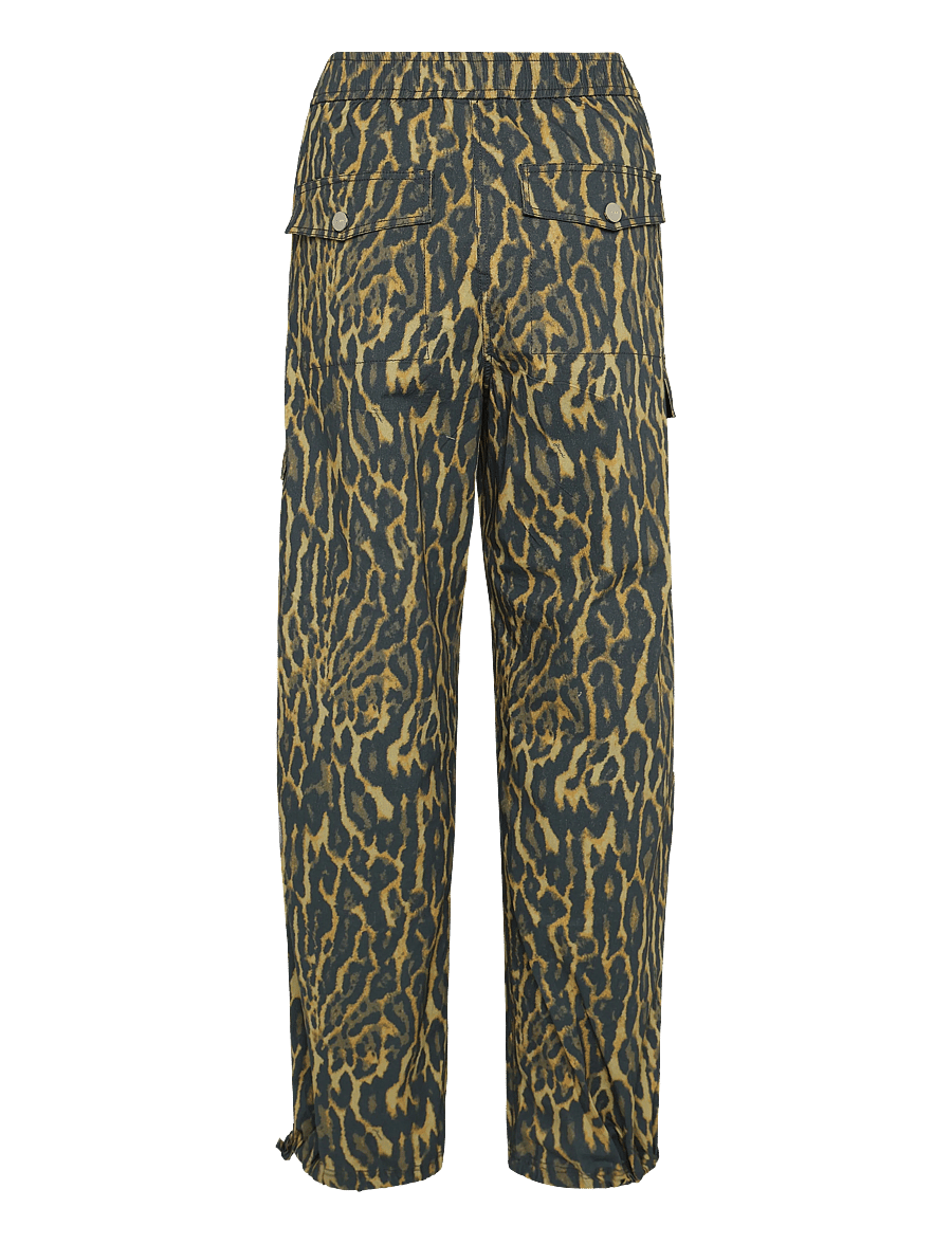 Ganni - Printed Stretch Cotton Cargo Pants - cargo-hosen - multicolored - 1