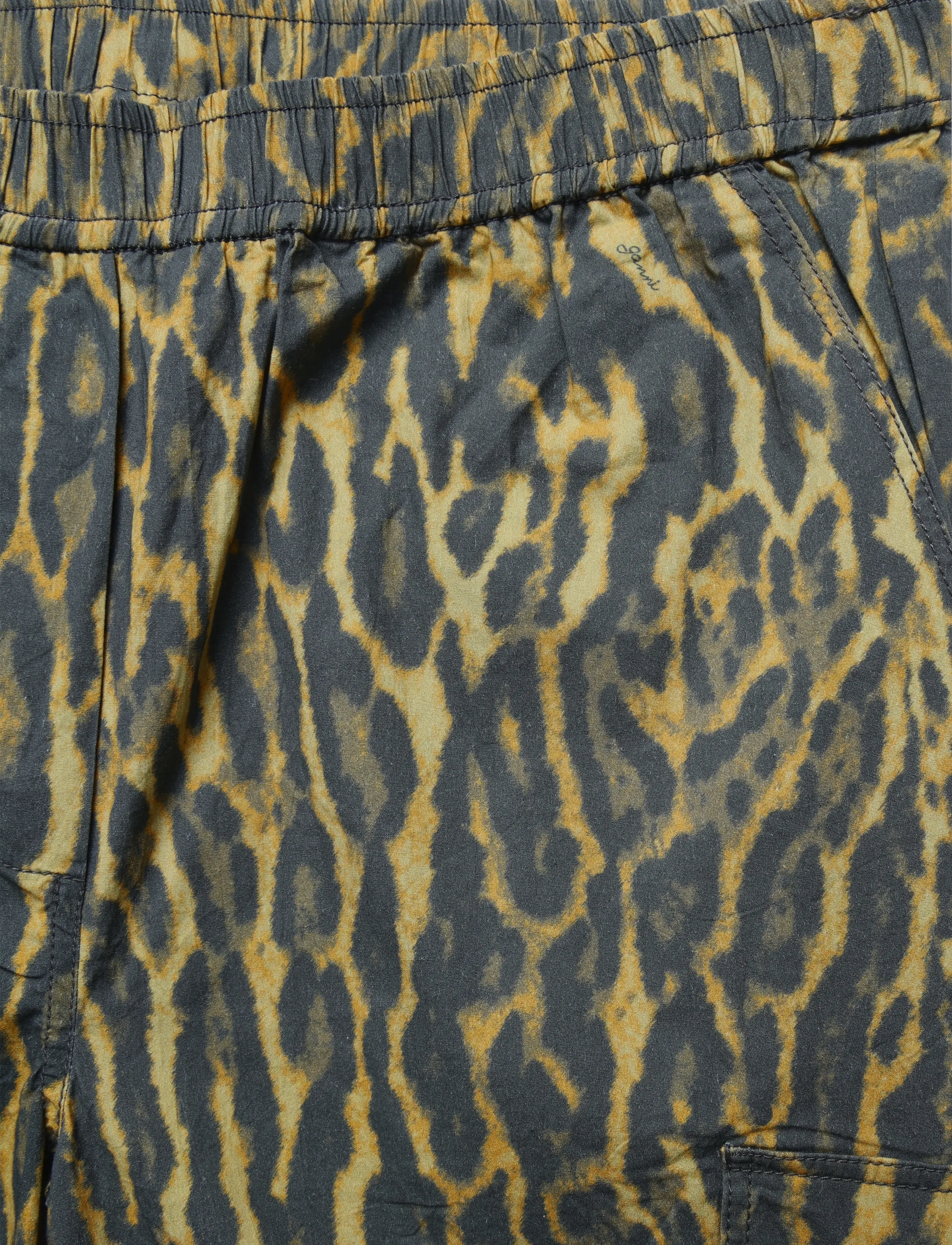 Ganni - Printed Stretch Cotton Cargo Pants - cargo-hosen - multicolored - 2
