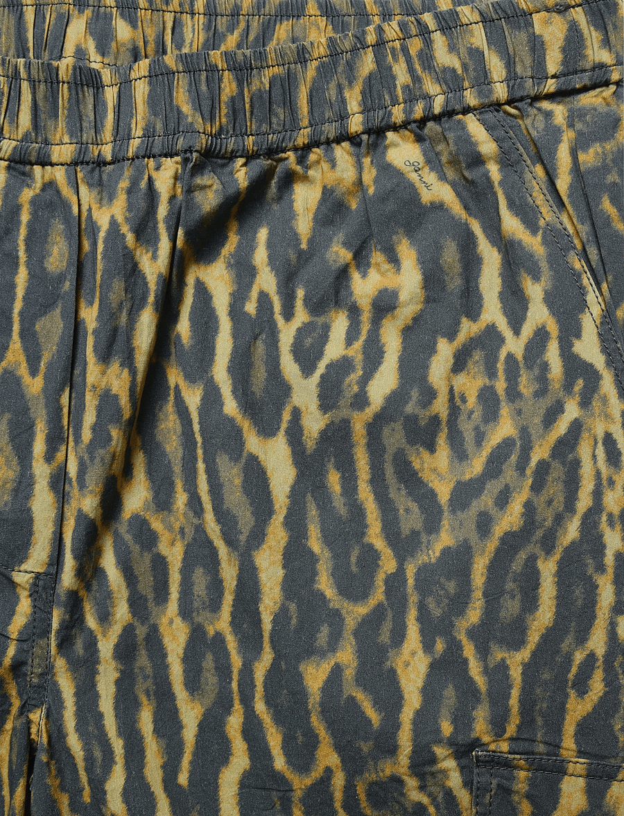 Ganni - Printed Stretch Cotton Cargo Pants - cargo-hosen - multicolored - 2