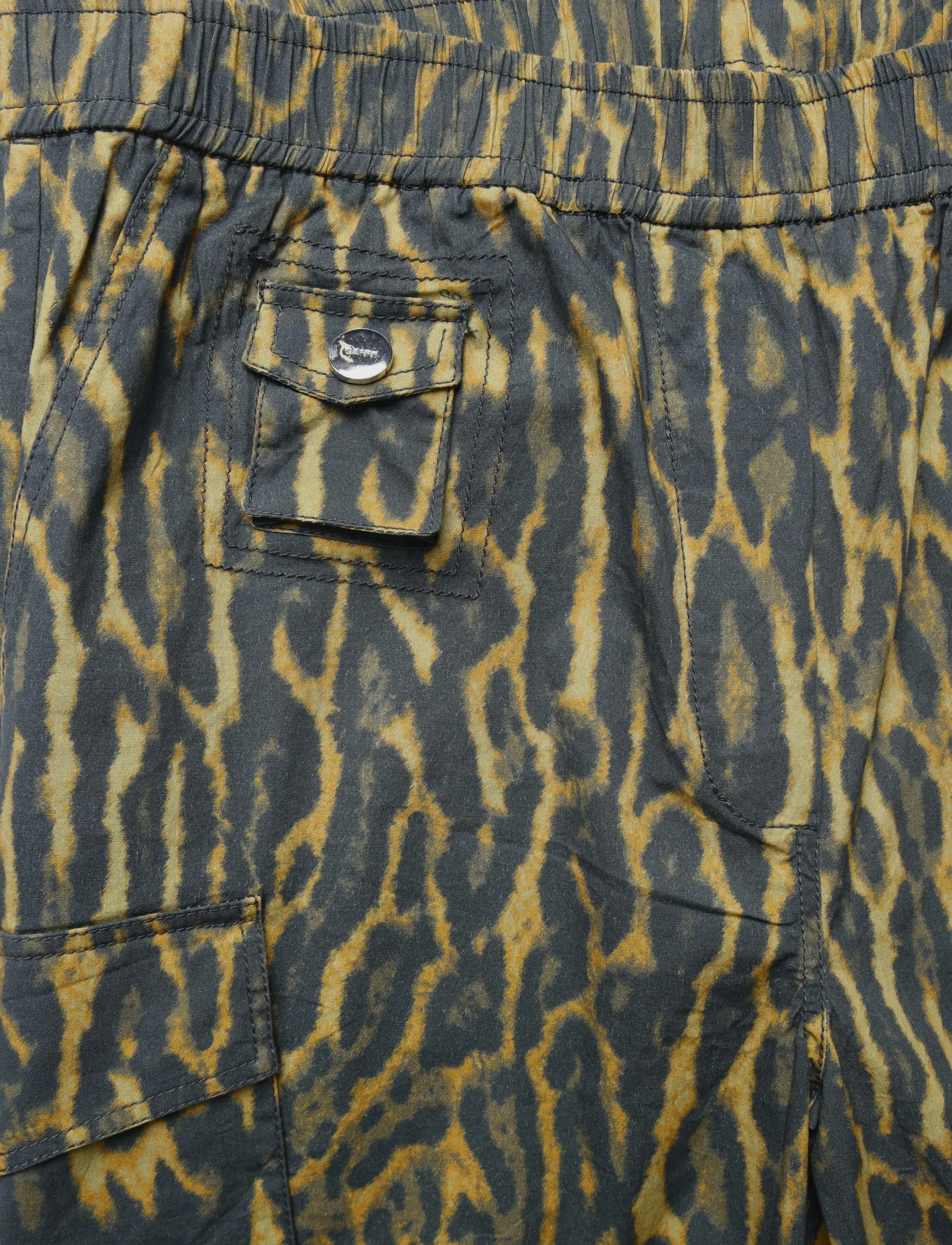 Ganni - Printed Stretch Cotton Cargo Pants - cargo-hosen - multicolored - 3