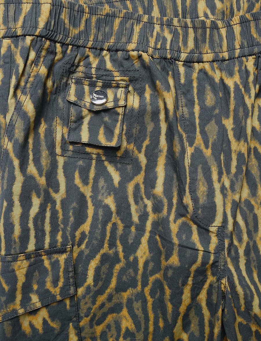 Ganni - Printed Stretch Cotton Cargo Pants - cargo-hosen - multicolored - 3
