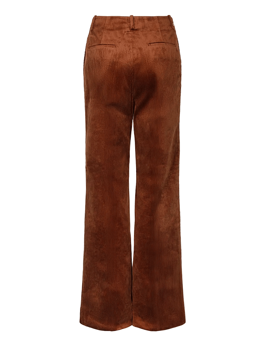 Ganni - Women Trousers - cordhosen - brown - 1